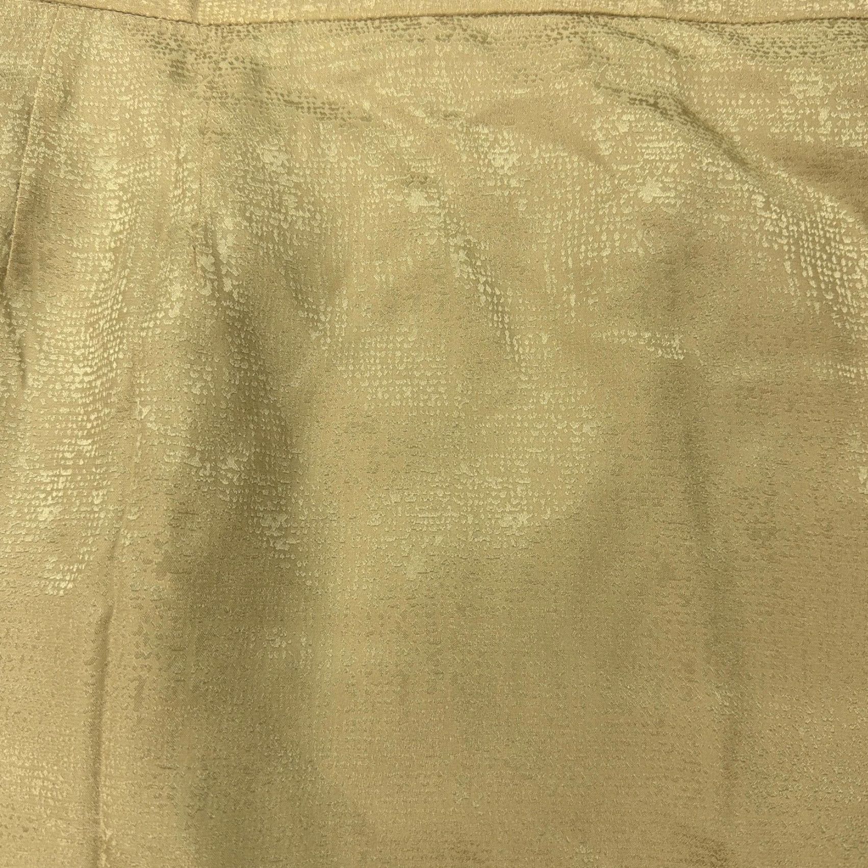 Adrianna Papell Adrianna Papell Skirt Womens 16 Gold 100% Silk Midi Pencil Career Formal Slit Lined Elastic Zip Size 38" / US 16 / IT 52 - 3 Thumbnail