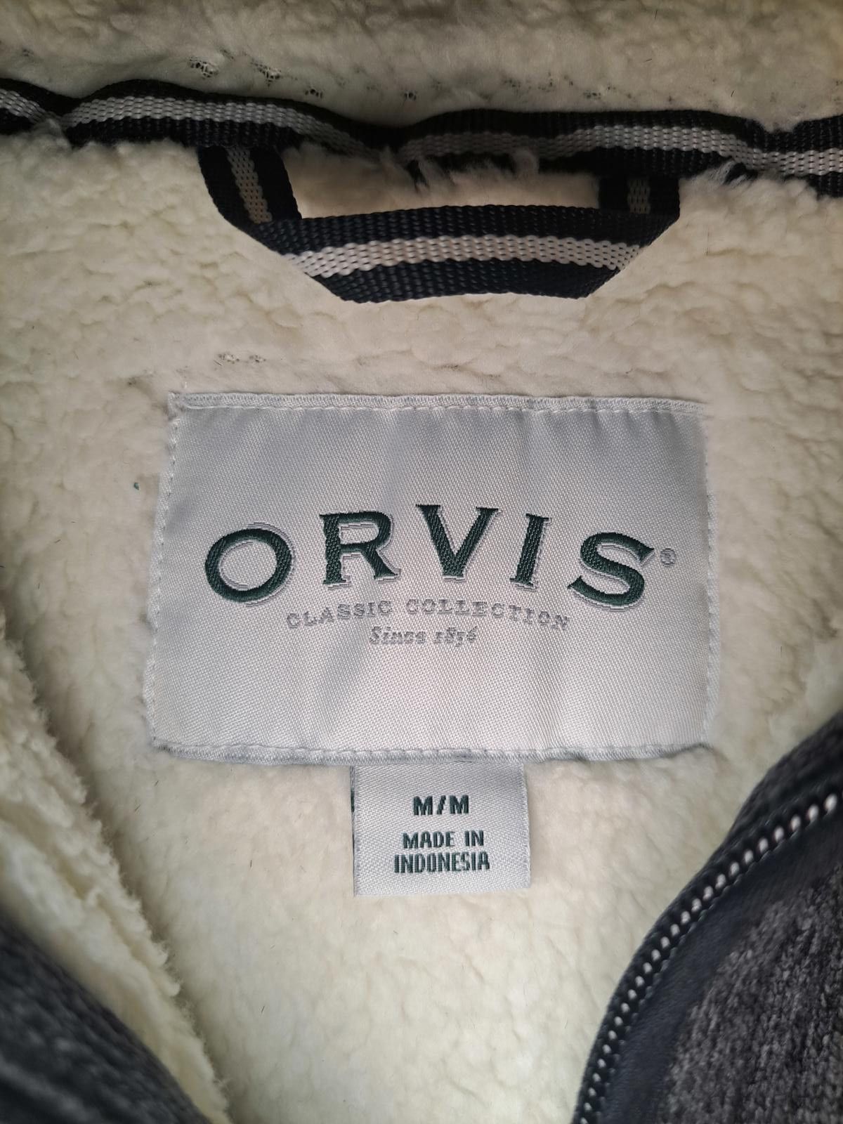 Orvis Orvis Fleece Jacket Sweater Mens Medium Gray Quarter Zip Size US M / EU 48-50 / 2 - 2 Thumbnail