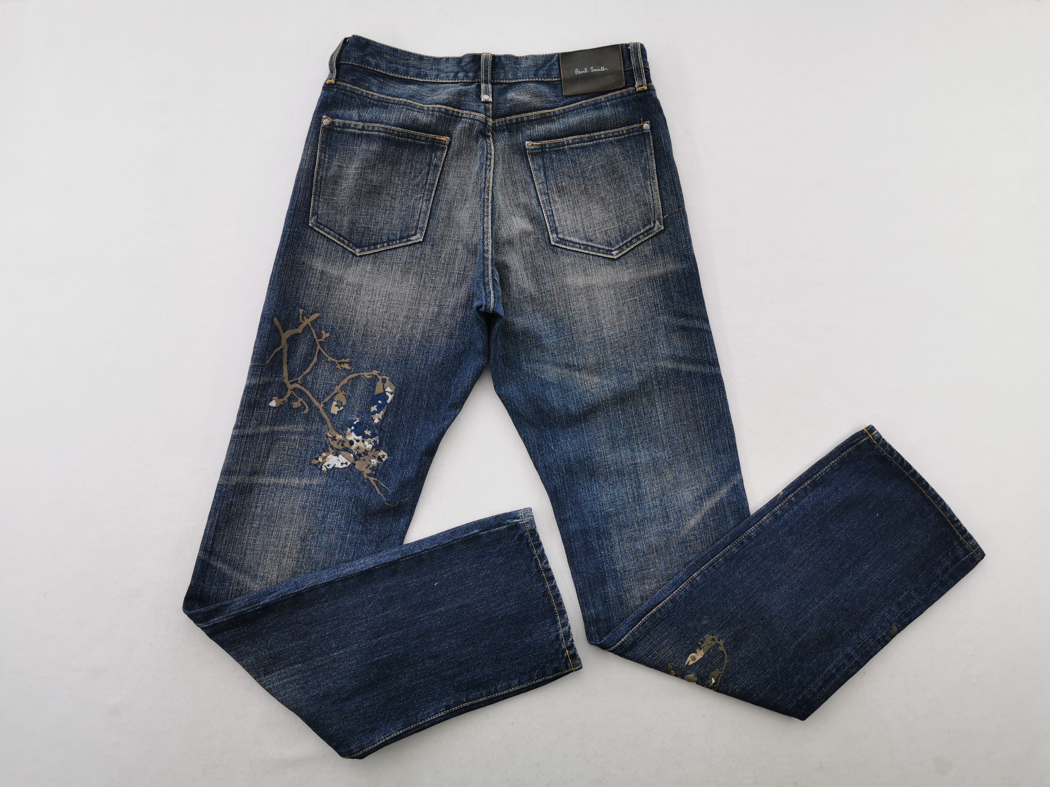 Paul Smith Paul Smith Embroidery Floral Denim Waist 29 Size US 29 - 5 Thumbnail