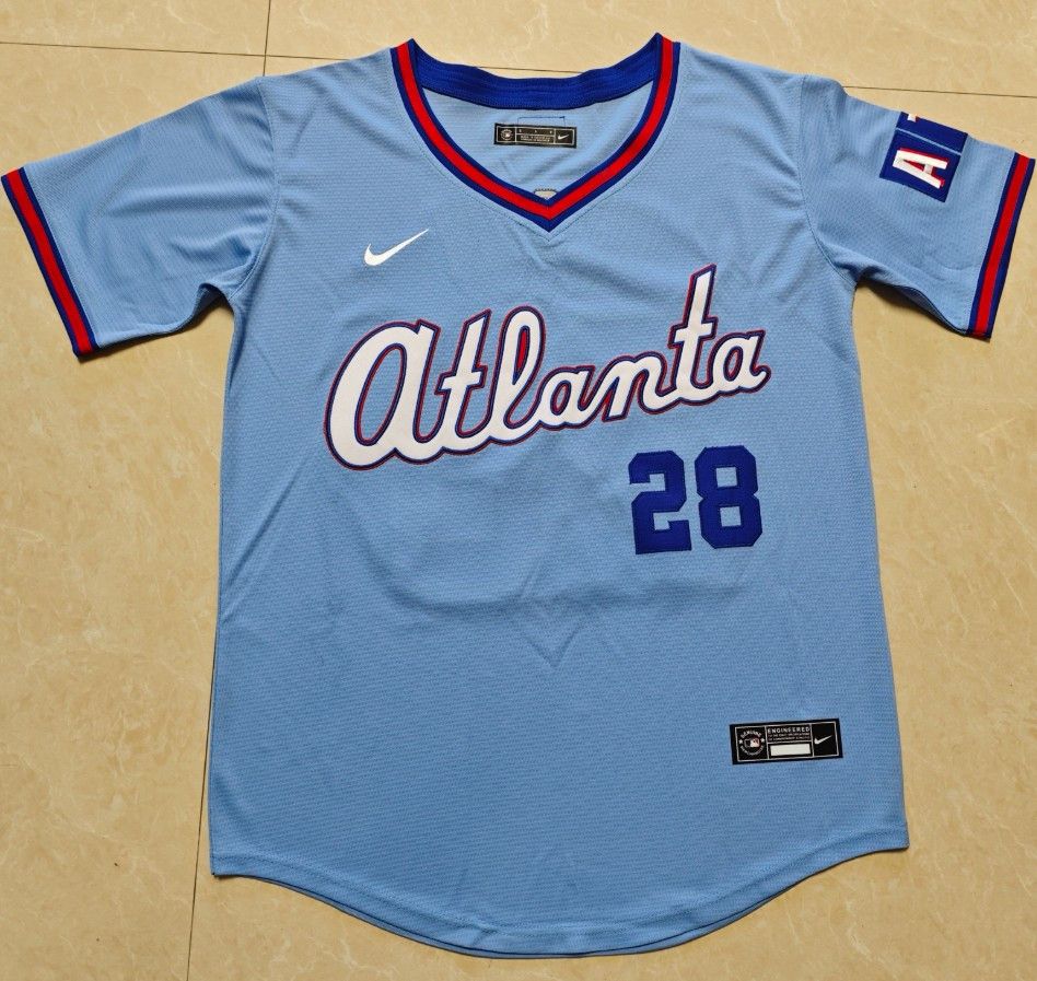 Other 2026 New Style Atlanta Braves Jerseys #28 Matt Olson Size US S / EU 44-46 / 1 - 2 Thumbnail