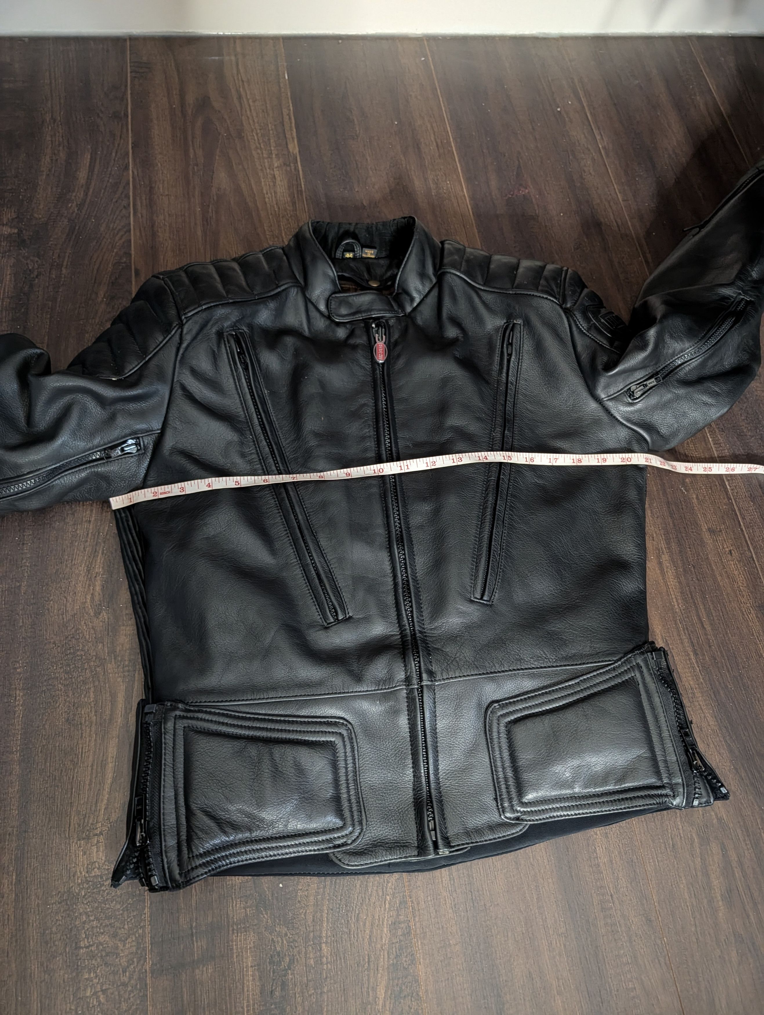 FirstGear Leather padded Thermolite lining armored moto jacket Size US XS / EU 42 / 0 - 19 Thumbnail