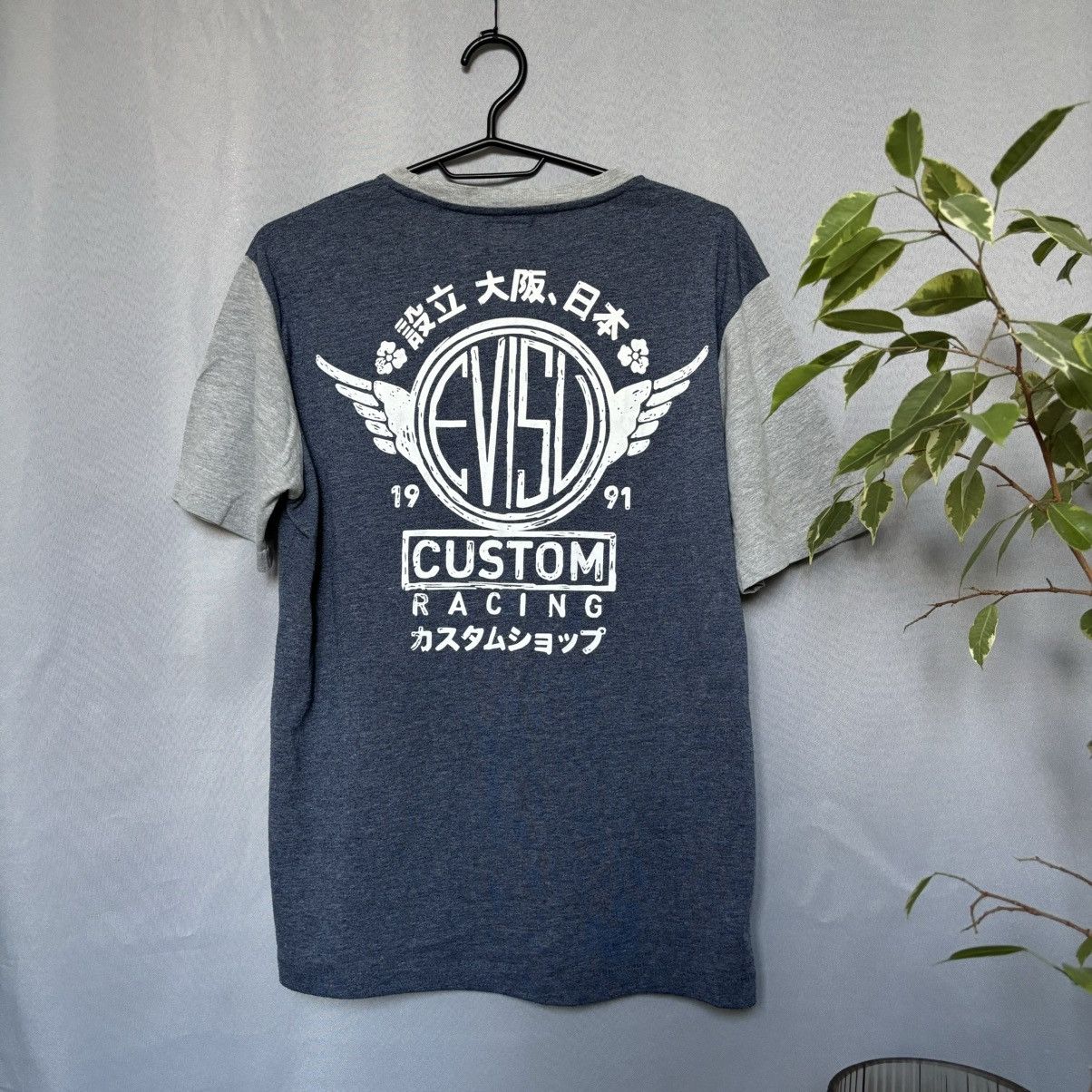 Evisu Evisu vintage t-shirt big logo blue medium streetwear Size US M / EU 48-50 / 2 - 2 Thumbnail