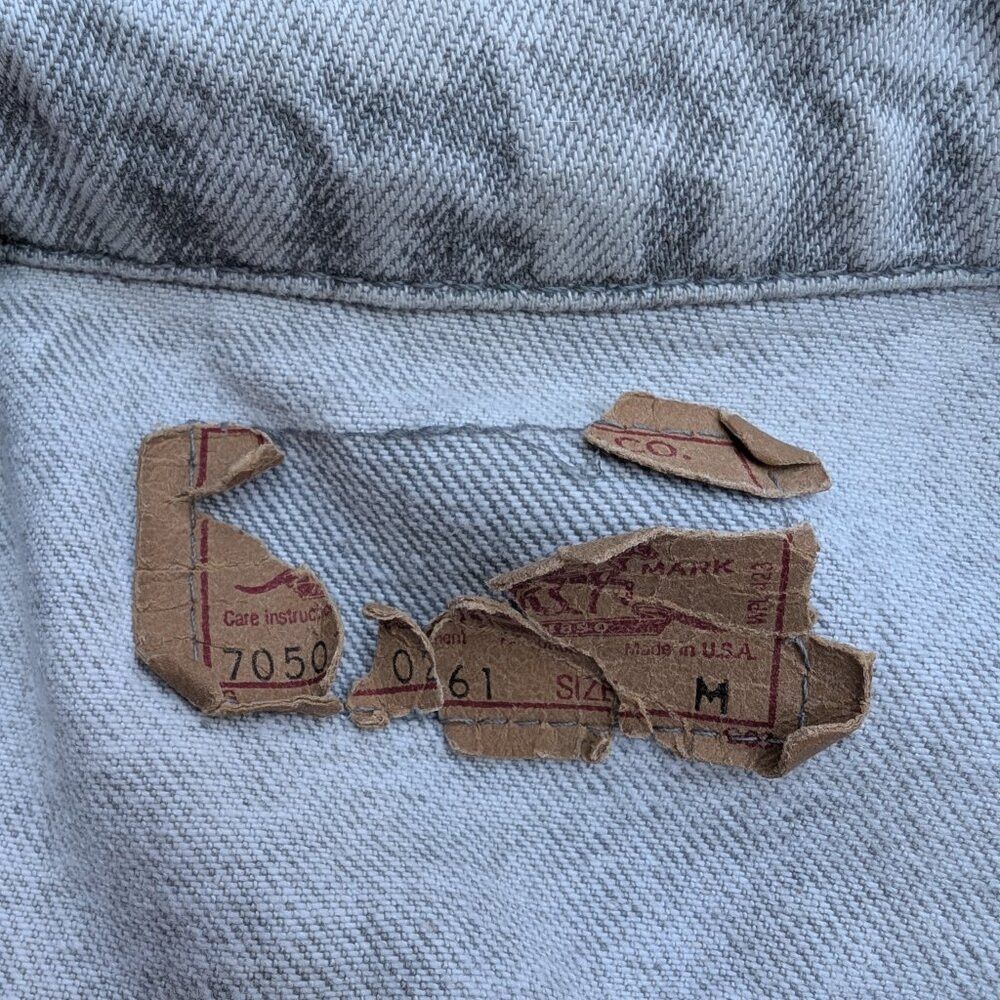Levi's Vintage Y2K Levi's Bomber Jacket Men's M Blue Denim Light W Size US M / EU 48-50 / 2 - 3 Thumbnail
