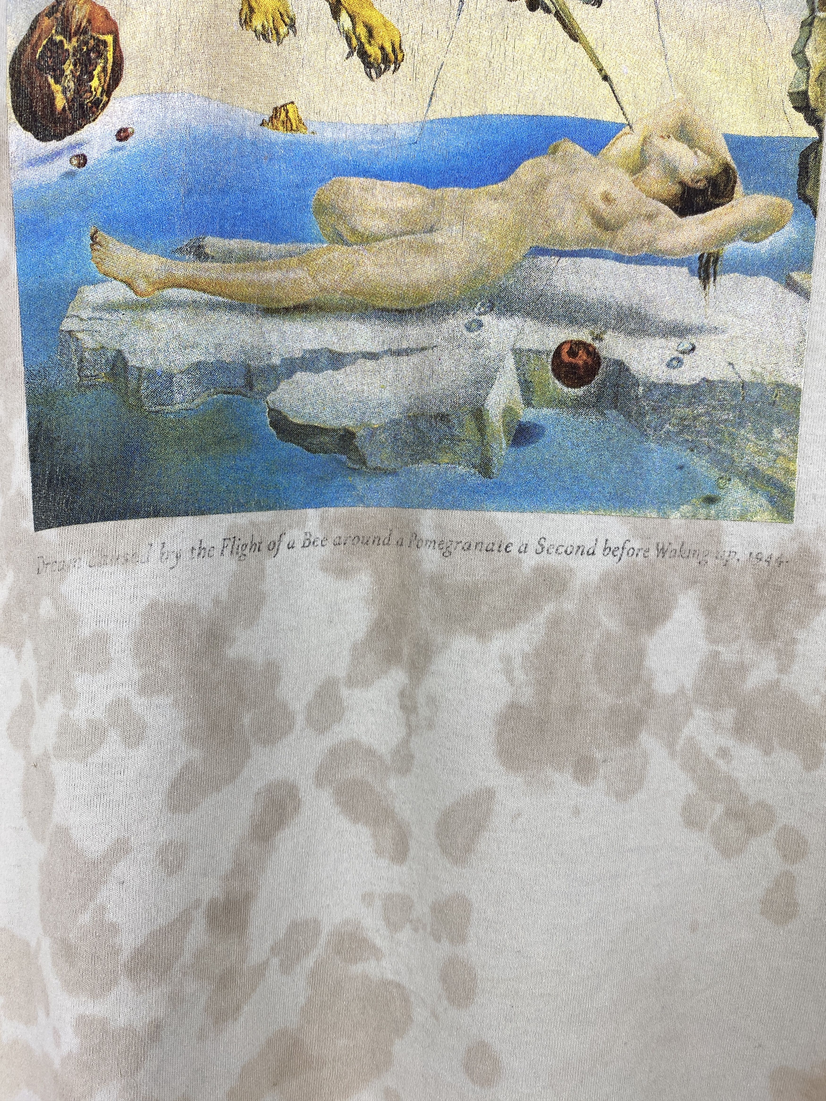 Vintage Vintage Pornegranate Art Dali Dream Tee Shirt TA0687 Size US L / EU 52-54 / 3 - 10 Thumbnail
