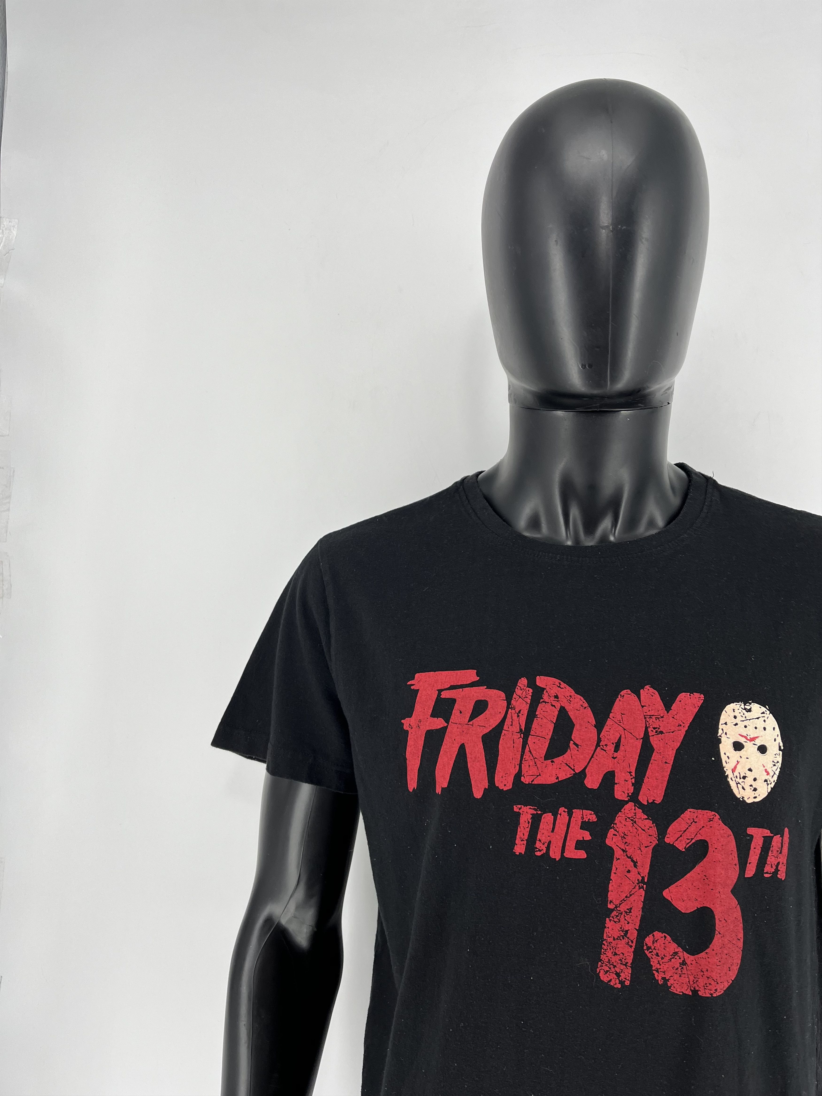 Vintage Friday The 13th Jason Voorhees I Love Friday HorrorMovie Tee Size US XL / EU 56 / 4 - 7 Thumbnail