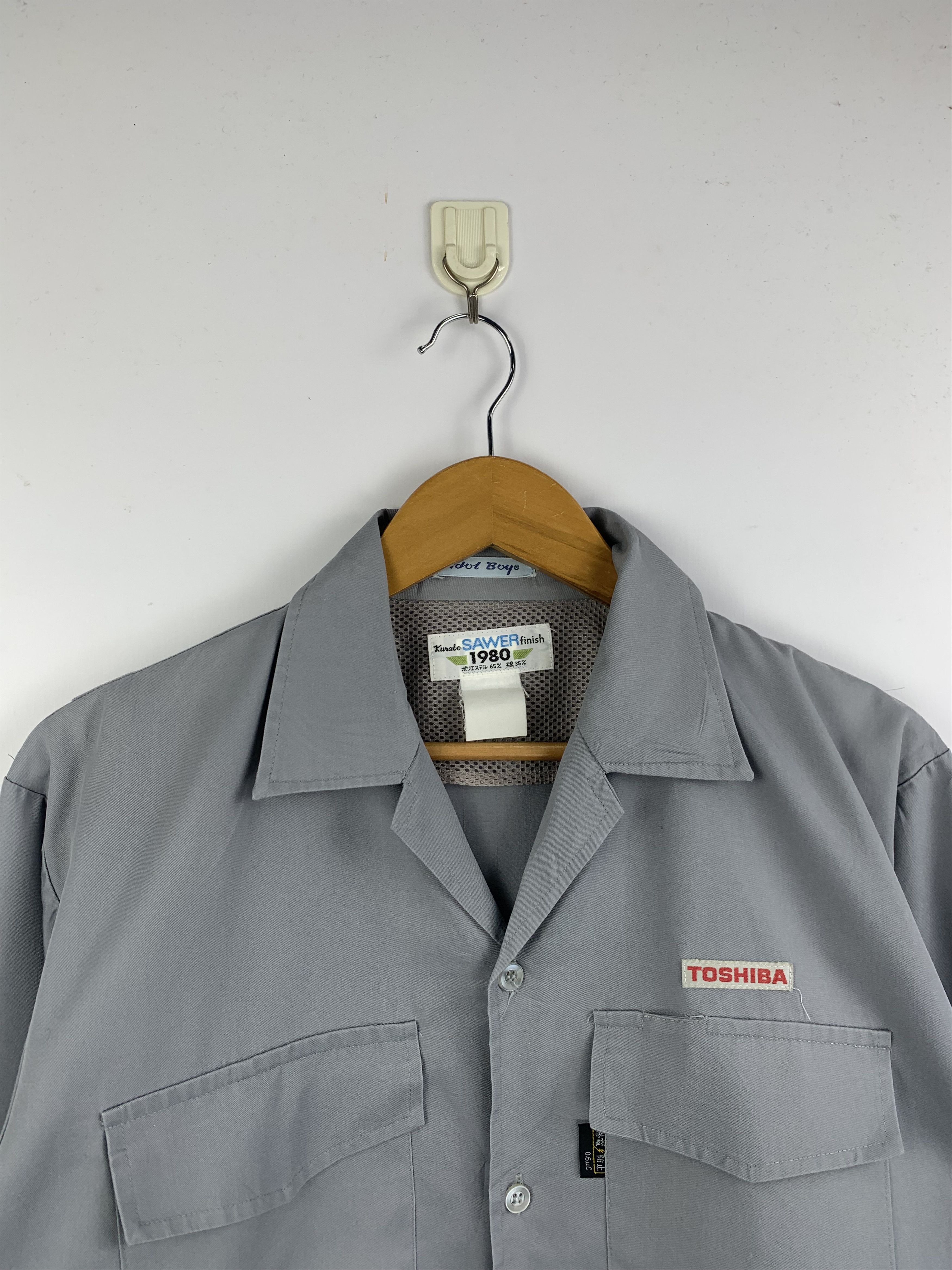 Vintage Vintage Toshiba Worker Denim worker Jacket J1603 Size US M / EU 48-50 / 2 - 2 Thumbnail