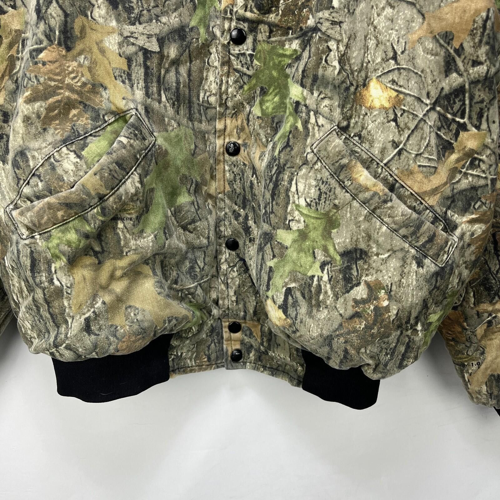 Walls Vintage 90s Walls Tree Camo Quilted Bomber Jacket Large Size US L / EU 52-54 / 3 - 3 Thumbnail