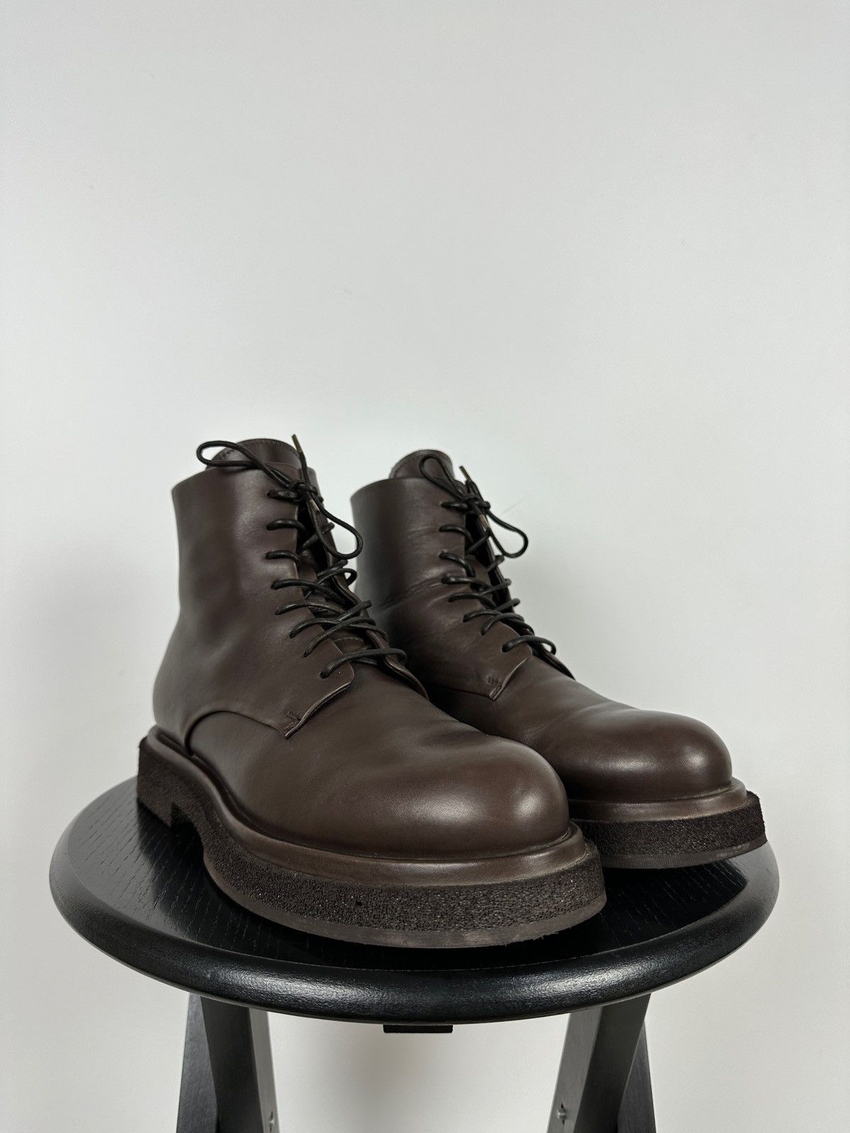 Officine Creative Officine Creative Lace Up Brown Leather Boots Size US 10 / IT 40 - 10 Thumbnail