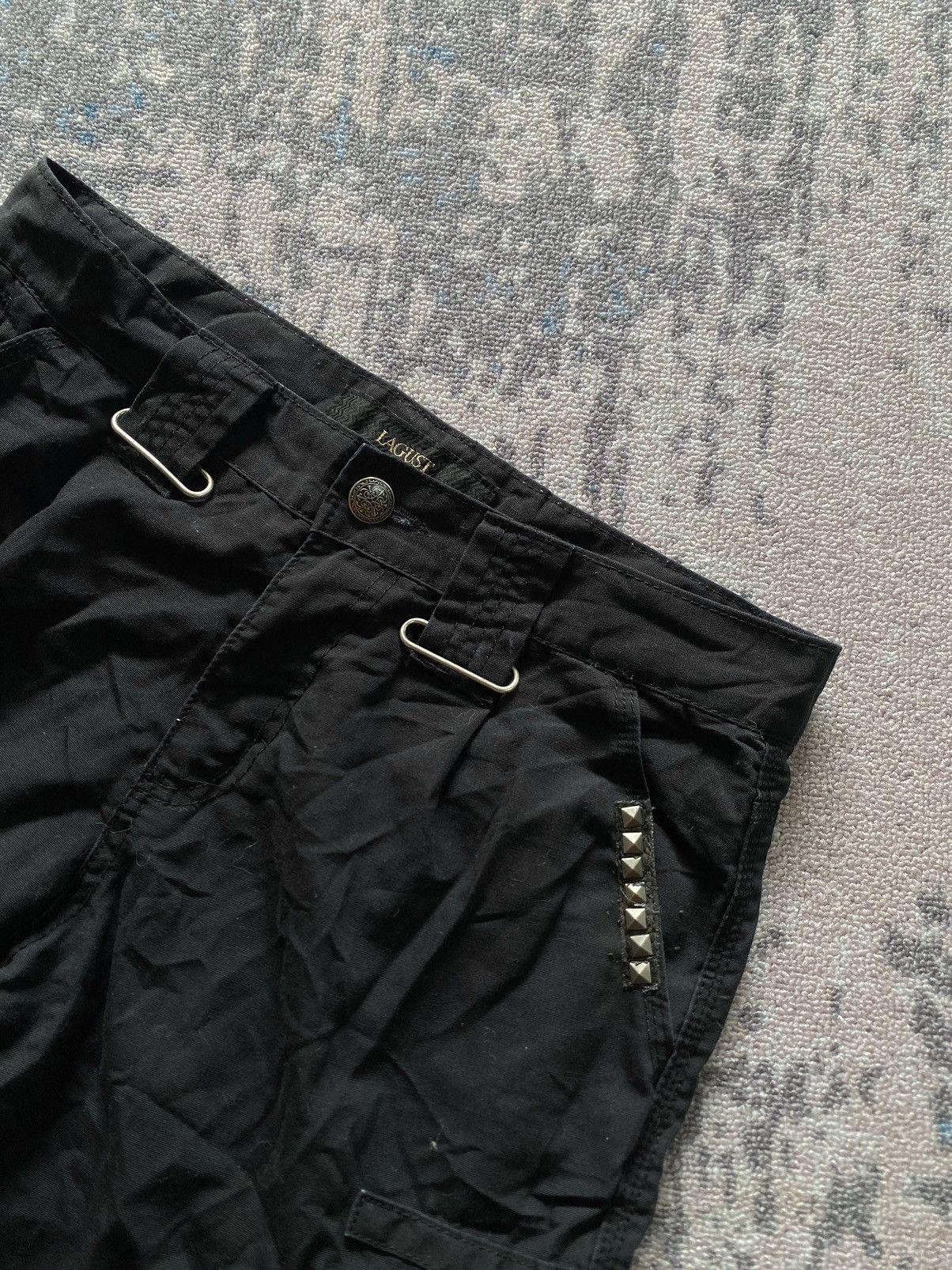 If Six Was Nine × Japanese Brand × Le Grande Bleu (L.G.B.) Japanes Lagust studded bondage cargo short ifsix lgb style Size US 33 - 4 Thumbnail