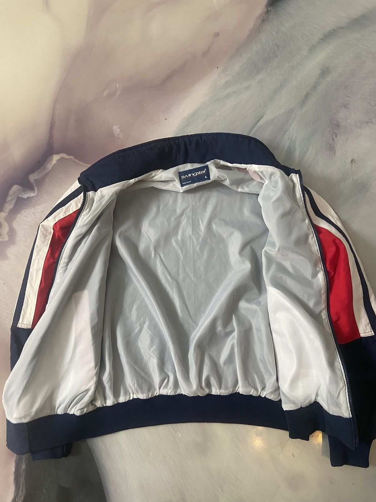 USA Olympics × Vintage Retro 90’s Team USA Vintage Bomber 🇺🇸 🦅 Size US L / EU 52-54 / 3 - 4 Thumbnail