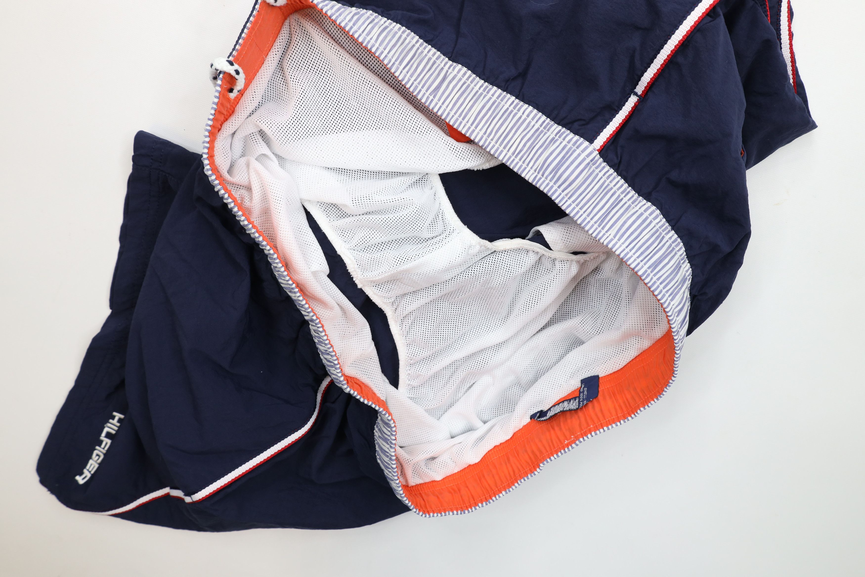 Tommy Hilfiger × Vintage Vintage 90s Tommy Hilfiger Striped Lined Shorts Swim Trunks Size US 36 / EU 52 - 10 Thumbnail