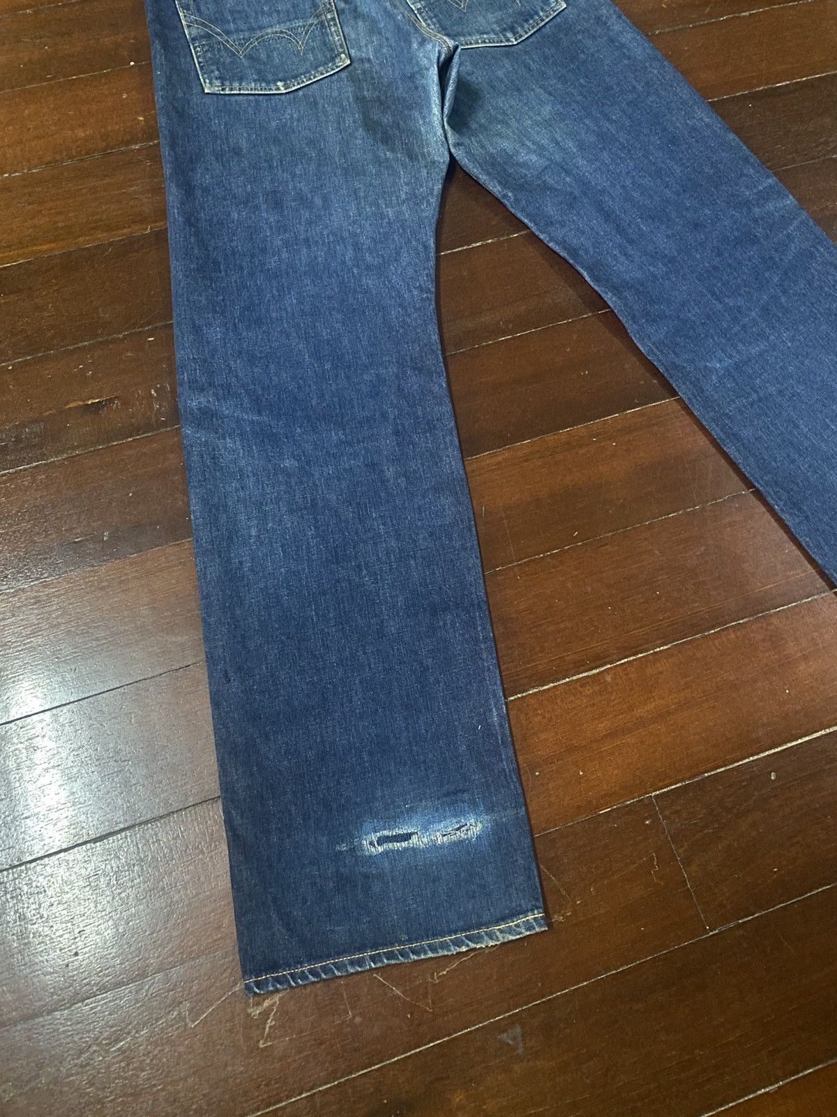 Edwin Vintage 90s Edwin 505 Selvedge Straight Jeans wide leg Size US 36 / EU 52 - 9 Thumbnail