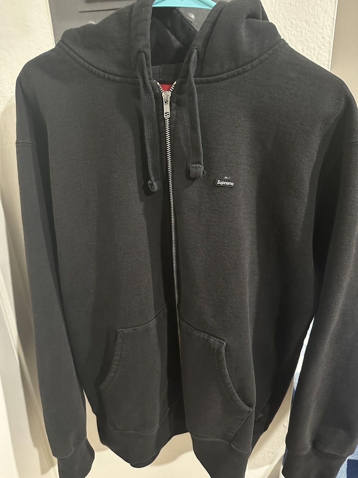 Supreme Supreme overdyed small box zip up hoodie tie dye