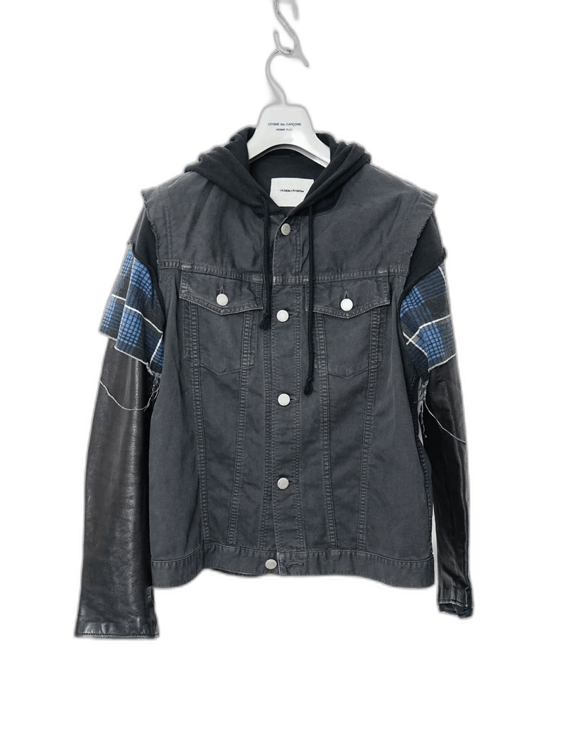 Undercover denim jacket with leather sleeves Size US M / EU 48-50 / 2 - 1 Thumbnail