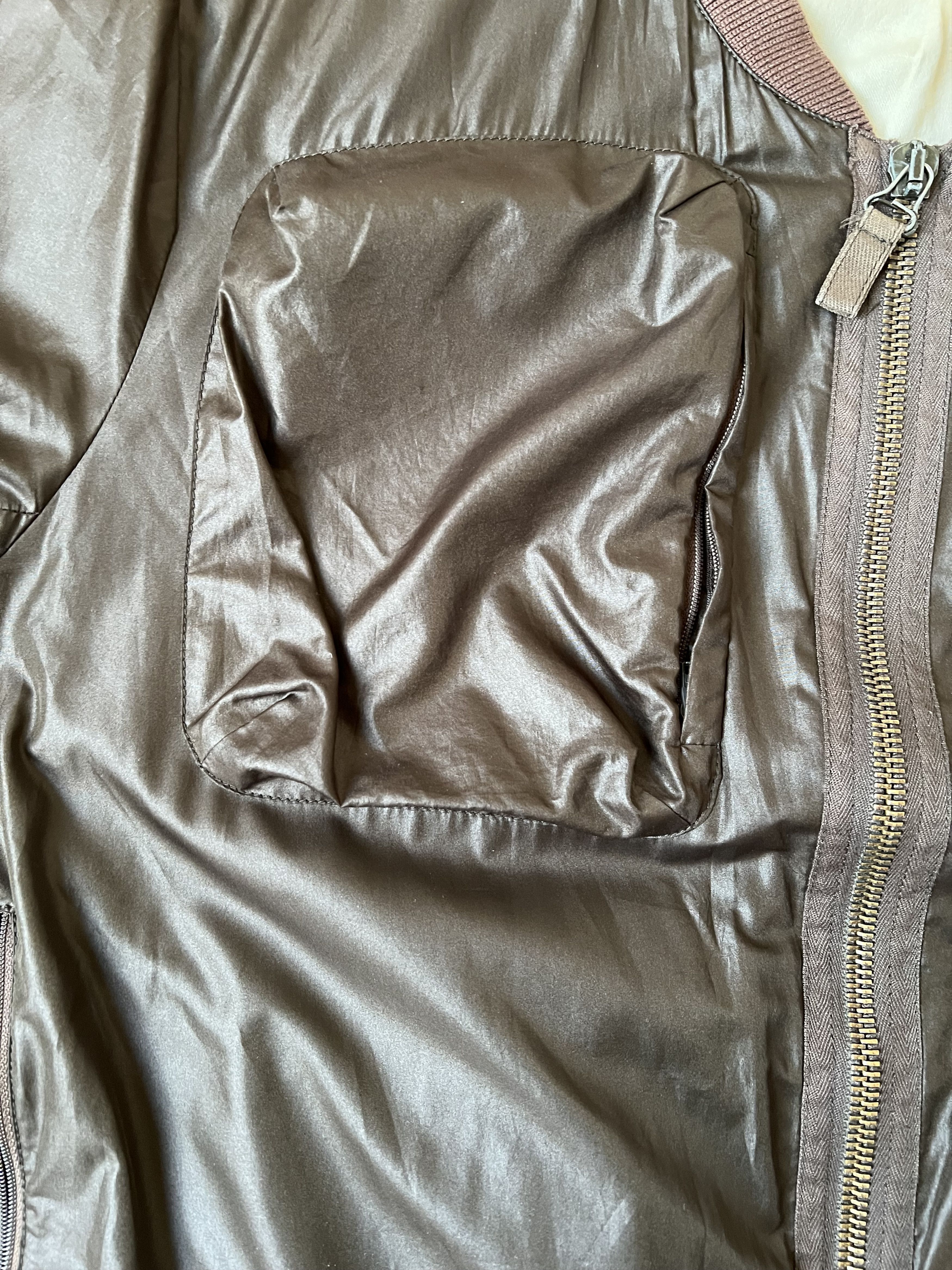Helmut Lang HELMUT LANG satin cargo pocket bomber made in Italy Size US L / EU 52-54 / 3 - 16 Thumbnail
