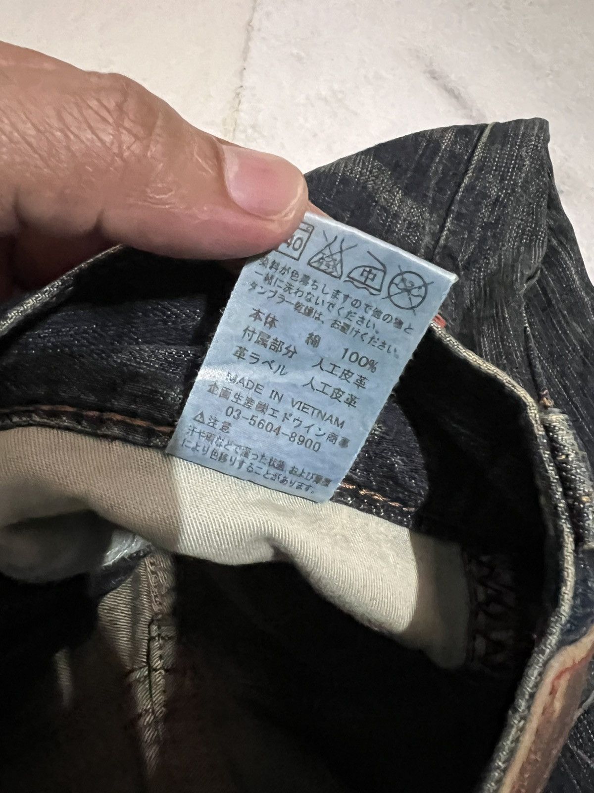 Edwin Flare Jean Vintage Edwin Blue Trip Tokyo Japan Mud Wash Jean Size US 28 / EU 44 - 19 Thumbnail