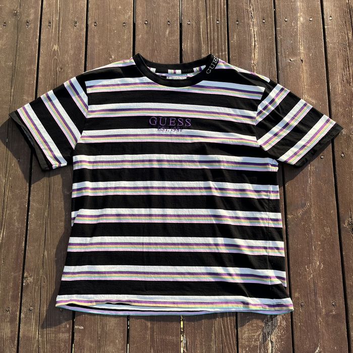 Asap rocky striped outlet t shirt