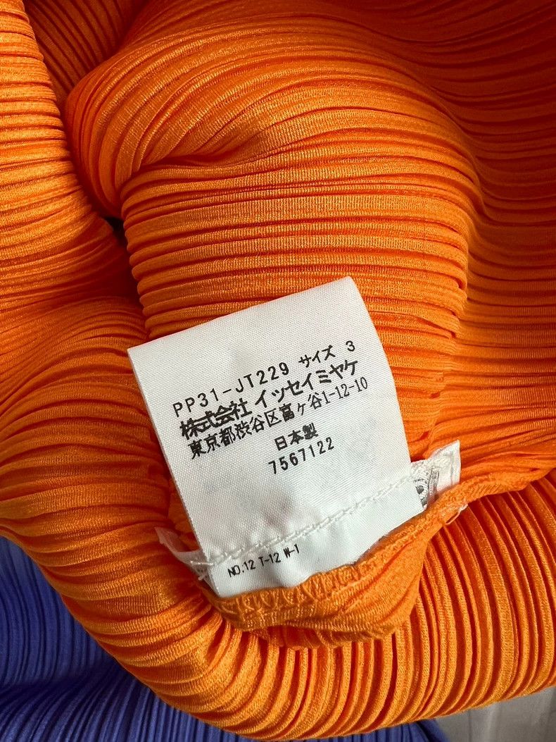 Issey Miyake Issey Miyake size:3 Orange short-sleeved top Size S / US 4 / IT 40 - 3 Thumbnail