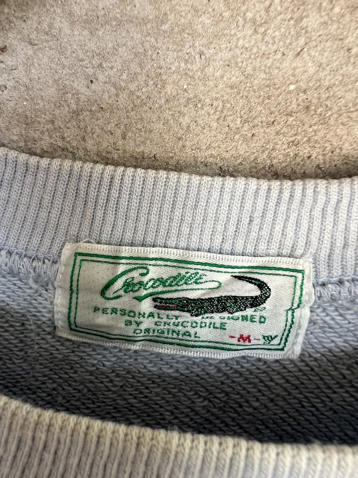 Vintage Crocodile Small Logo Sweatshirt