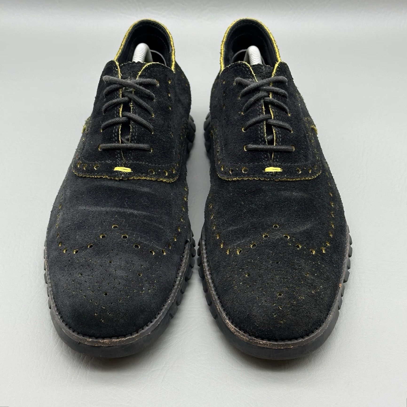 Cole Haan Cole Haan Grand OS Mens Size 10.5 M Black Suede Wingtip Oxford Sneaker C22035 Size US 11 / EU 44 - 6 Thumbnail