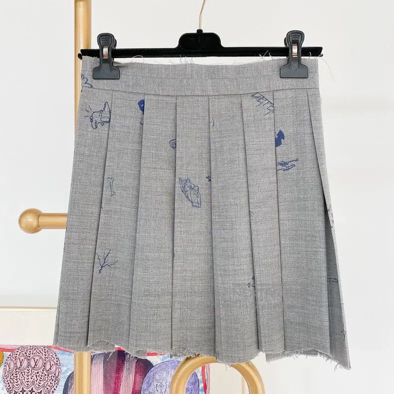 Vetements Vetements size S Gray pleated skirt Size 23" - 2 Thumbnail
