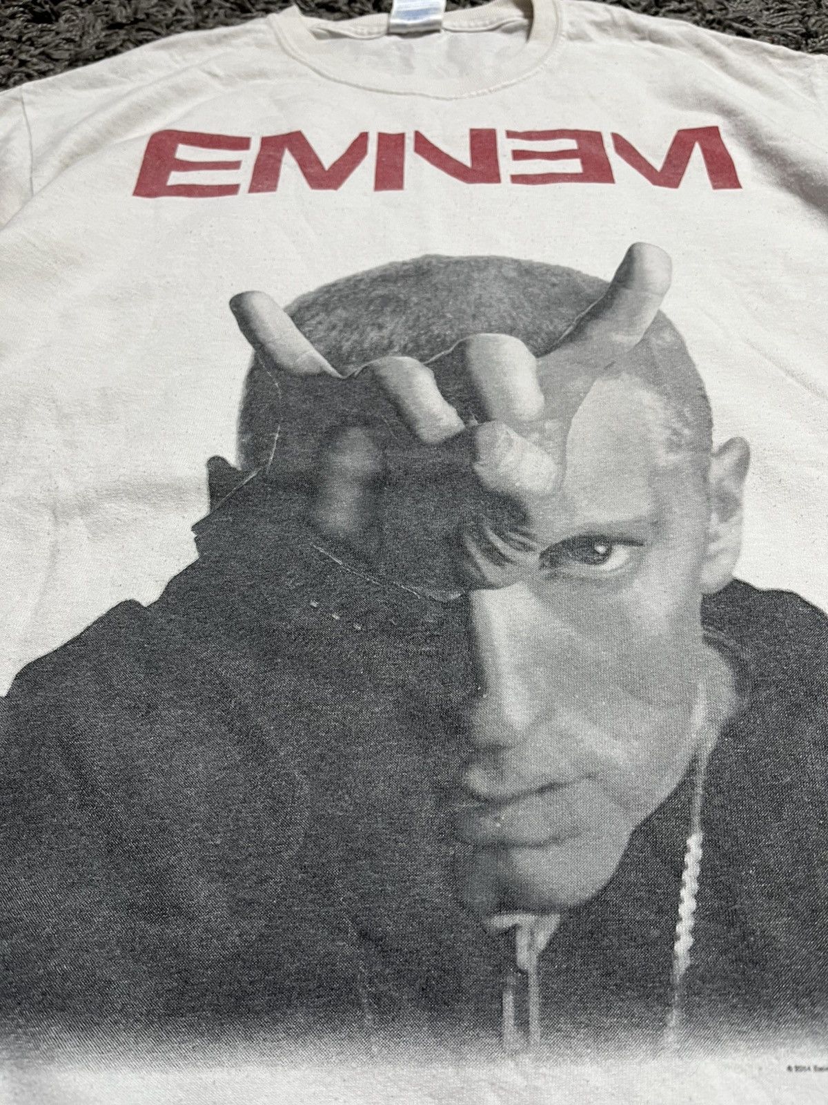 Eminem EMINEM SLIM SHADY 2014 LONDON TOUR VINTAGE FADED COTTON TEE Size US M / EU 48-50 / 2 - 3 Thumbnail