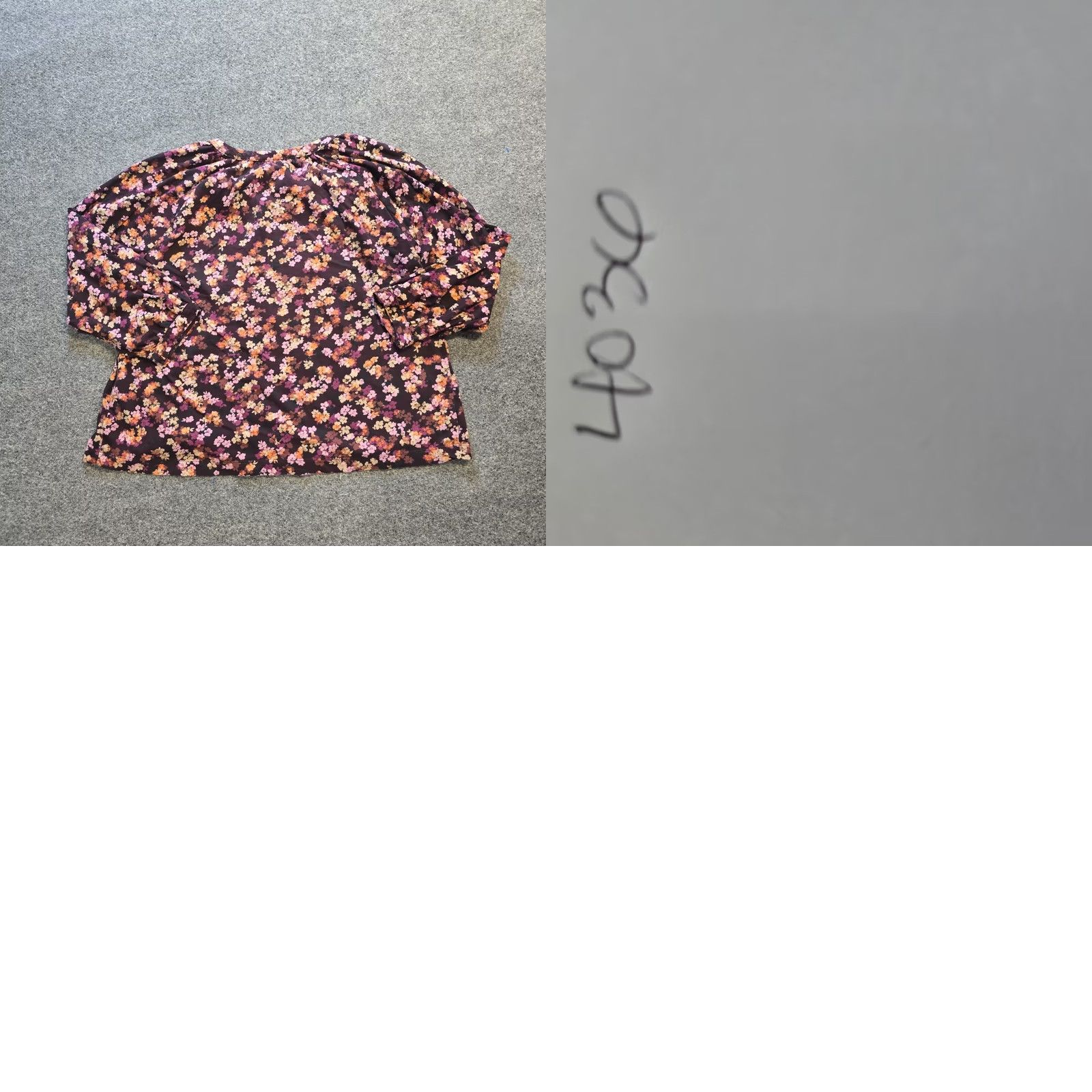 J. Jill J Jill Top Womens L purple burgundy Floral Button Front Casual Career Shirt Blouse Size L / US 10 / IT 46 - 8 Thumbnail