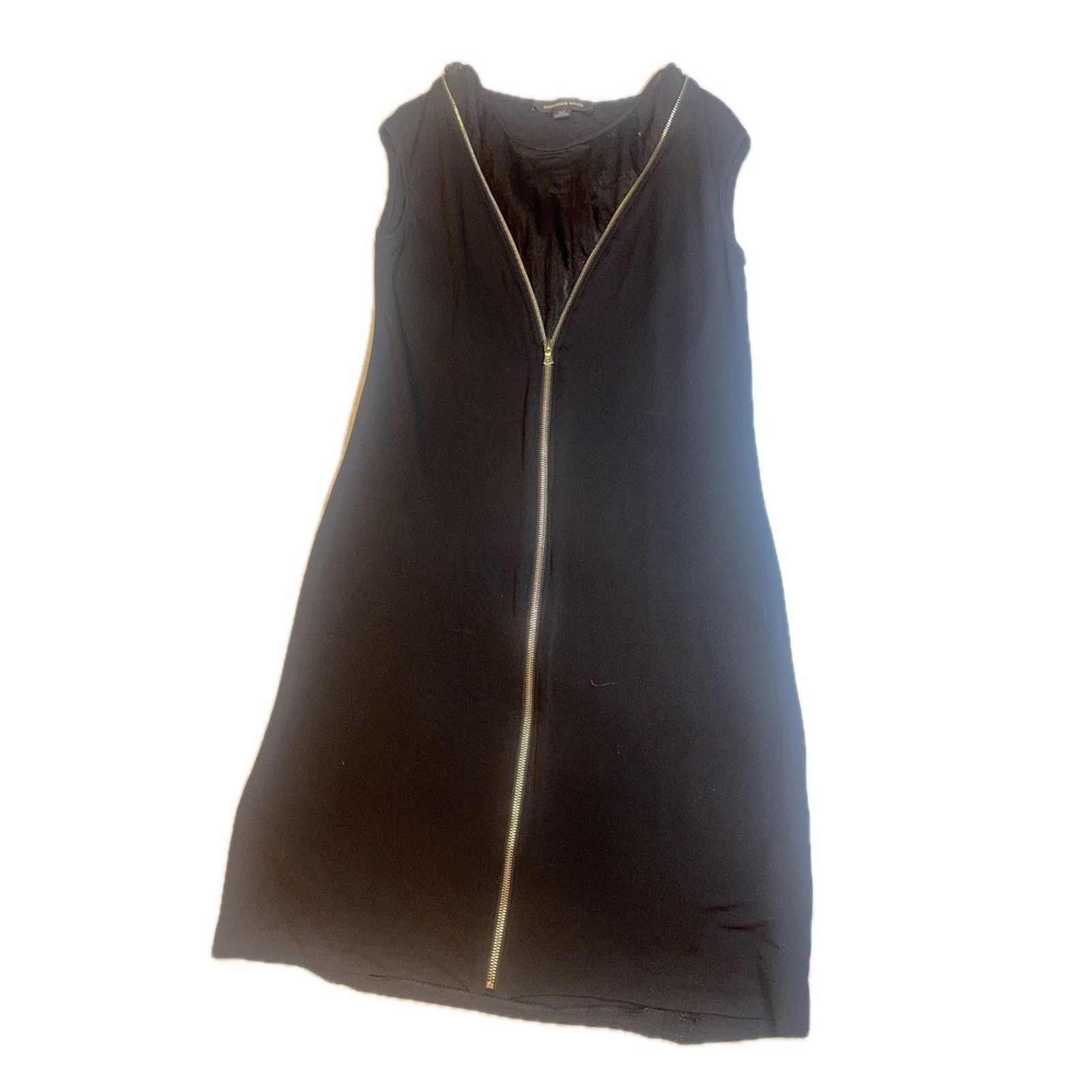 Alexander Wang Alexander Wang Black Mini Dress Gold Zipper Detail Size 8 Size M / US 6-8 / IT 42-44 - 2 Thumbnail