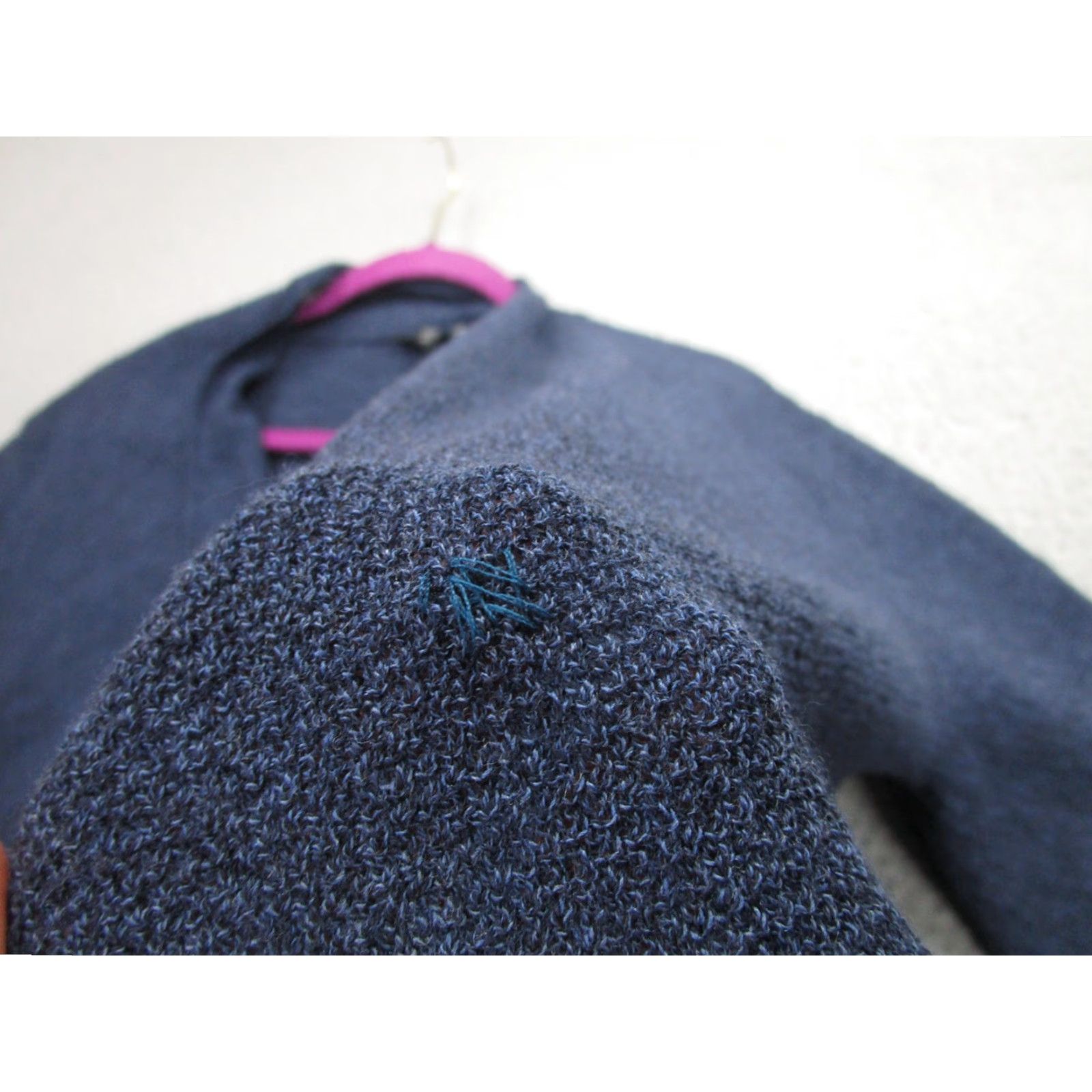 Eileen Fisher Eileen Fisher Cardigan Women Adult Medium Blue Wool Open-Front Draped Knit Womens Size M / US 6-8 / IT 42-44 - 6 Thumbnail
