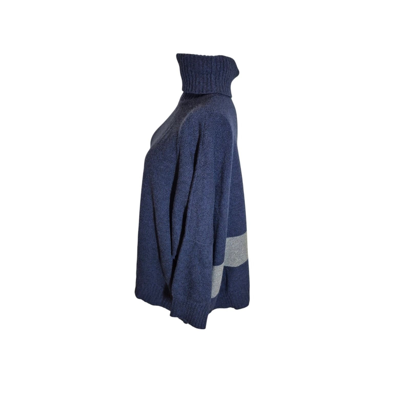 Other Barbara Wells 100% Cashmere Sweater Turtleneck Swing Sweater Size M / US 6-8 / IT 42-44 - 3 Thumbnail