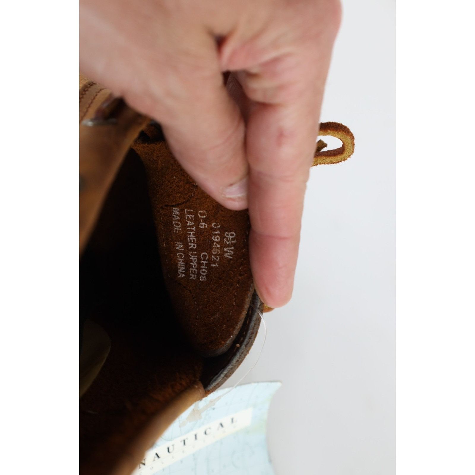 Sperry Deadstock Vintage Sperry Top Sider Leather Boat Shoes Size US 9.5 / EU 42-43 - 9 Thumbnail