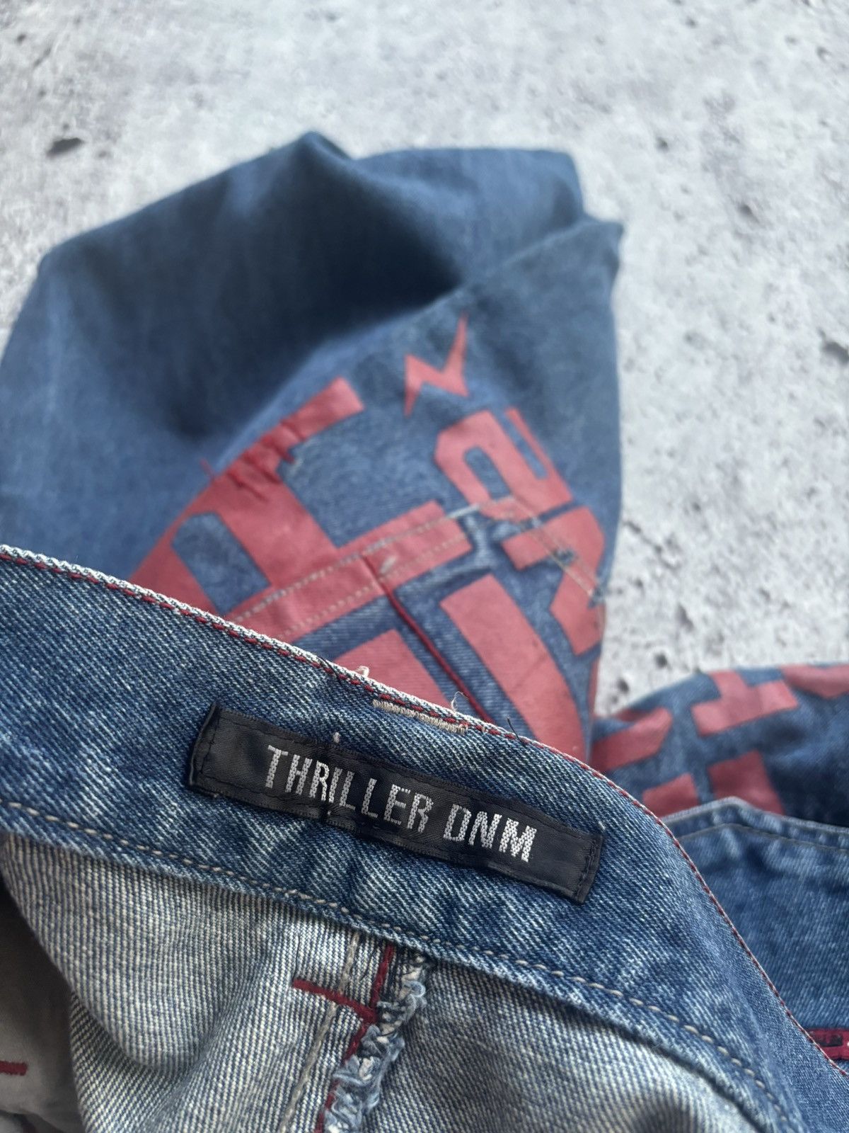 Hysteric Glamour 2000's distressed Thriller dnm Bootcut style jeans Size US 32 / EU 48 - 7 Thumbnail