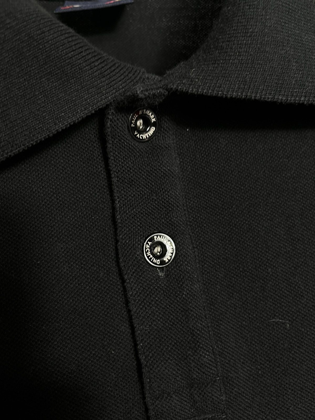 Paul & Shark PAUL AND SHARK MENS BLACK POLO SHIRT Short Sleeve Cotton Size US L / EU 52-54 / 3 - 3 Thumbnail