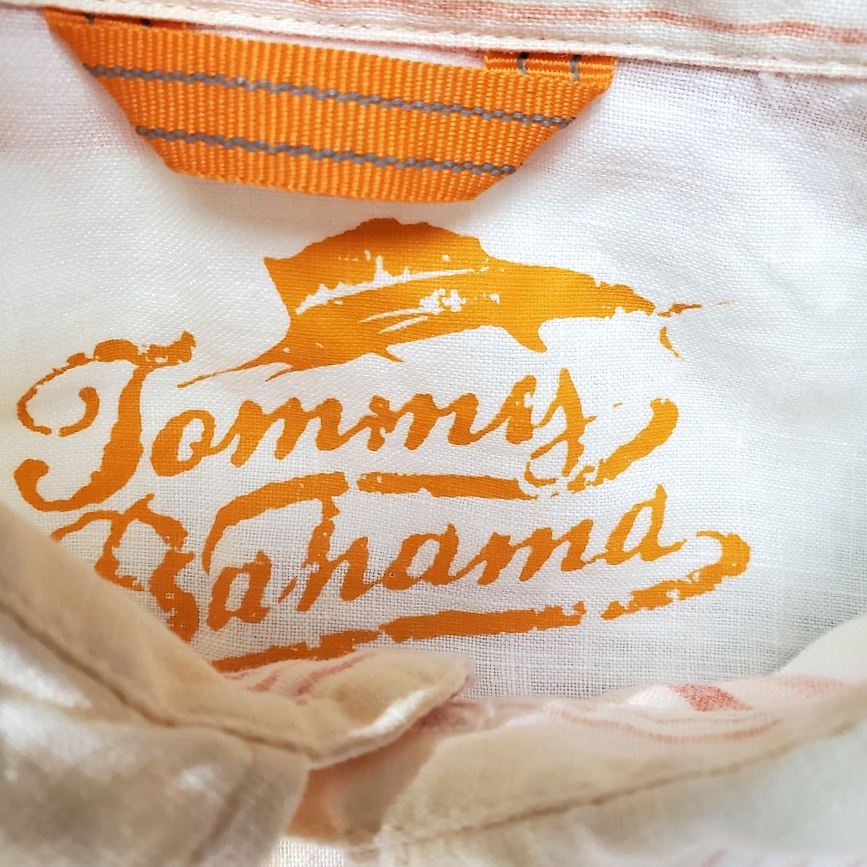Tommy Bahama Tommy Bahama Shirt Mens Large Linen Beige Red Yellow Striped Long Sleeve Aloha Beach Casual Cruise Vacation Relaxed Size US L / EU 52-54 / 3 - 4 Thumbnail