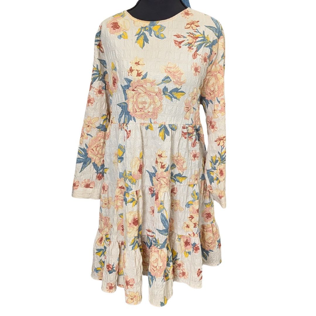 Zara Zara Pastel Floral Tiered Babydoll Dress | Women's XXL Size XXL / US 16-18 / IT 52-54 - 1 Thumbnail