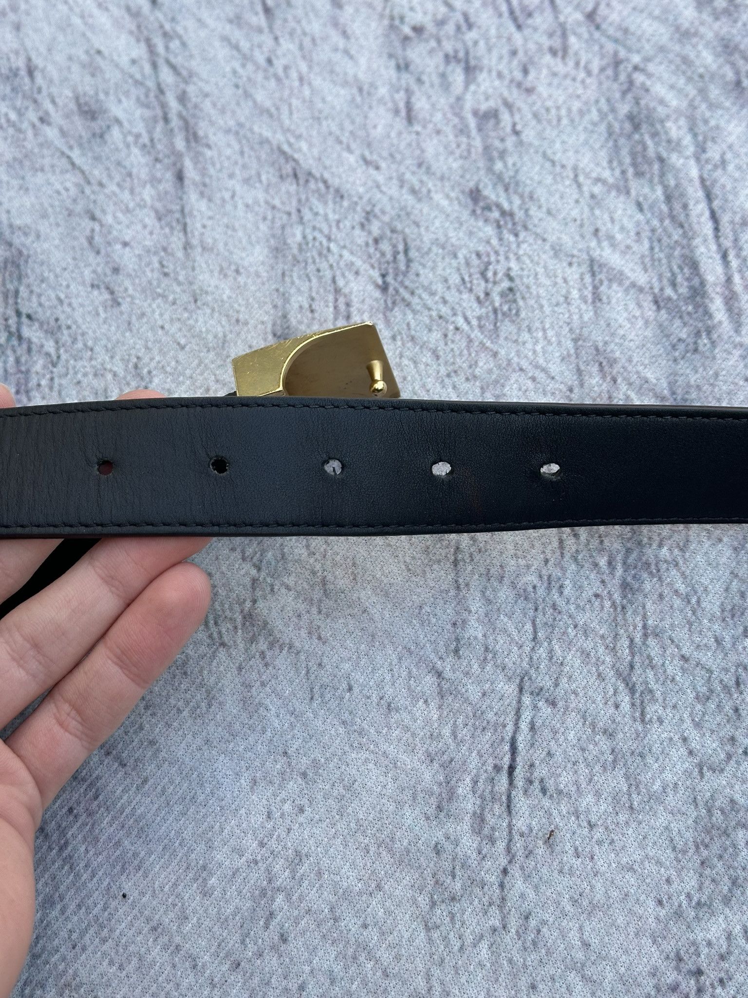 Louis Vuitton Louis Vuitton Belt Ebene Damier Check Classic Buckle Brown Size 36 - 9 Thumbnail