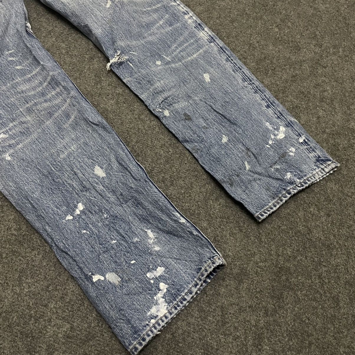 Hysteric Glamour × If Six Was Nine × Japanese Brand Vintage RNA Selvedge Paint Splattered Distressed Jeans Size US 31 - 11 Thumbnail