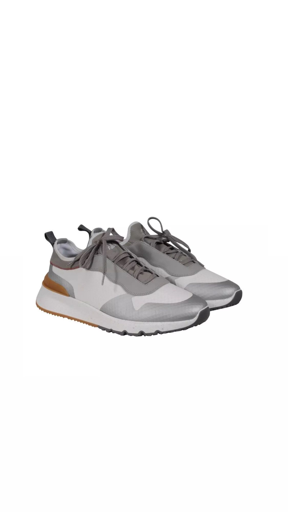 Brunello Cucinelli Panelled Lace Up Sneakers - 02204 Size US 10.5 / EU 43-44 - 13 Thumbnail