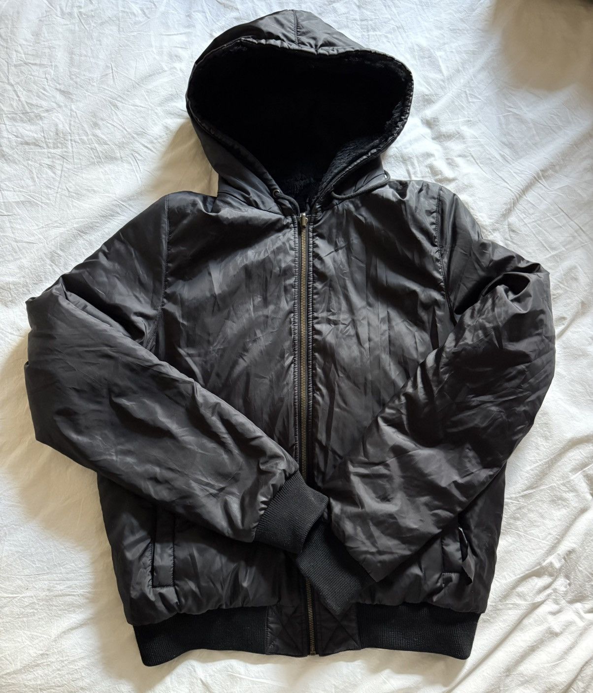 Yves Salomon Yves Salomon - Reversible Rabbit Fur Hooded Bomber Size US M / EU 48-50 / 2 - 1 Thumbnail