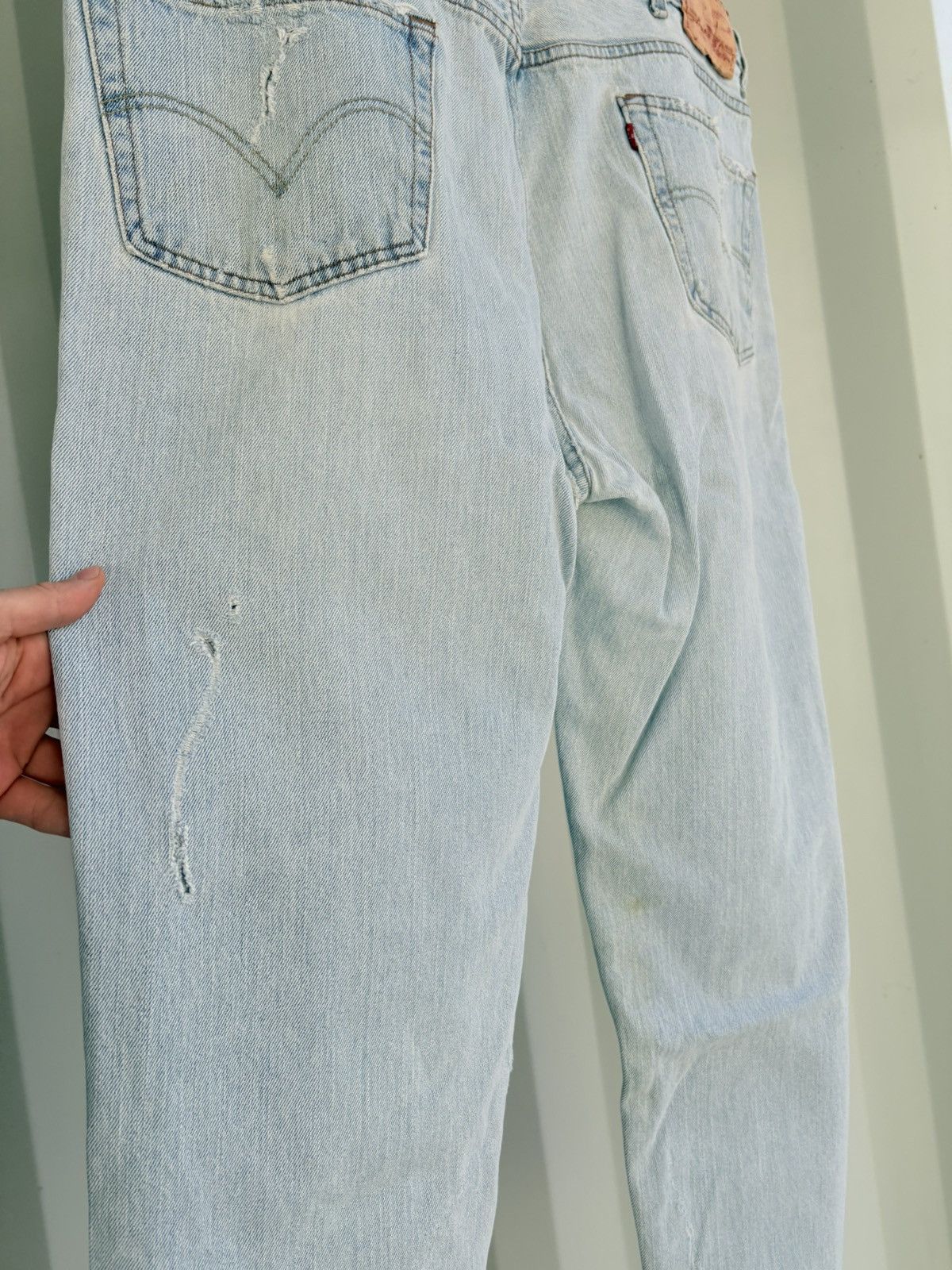 Levi's × Vintage Vintage Levi’s Distressed Denim Size US 40 / EU 56 - 6 Thumbnail