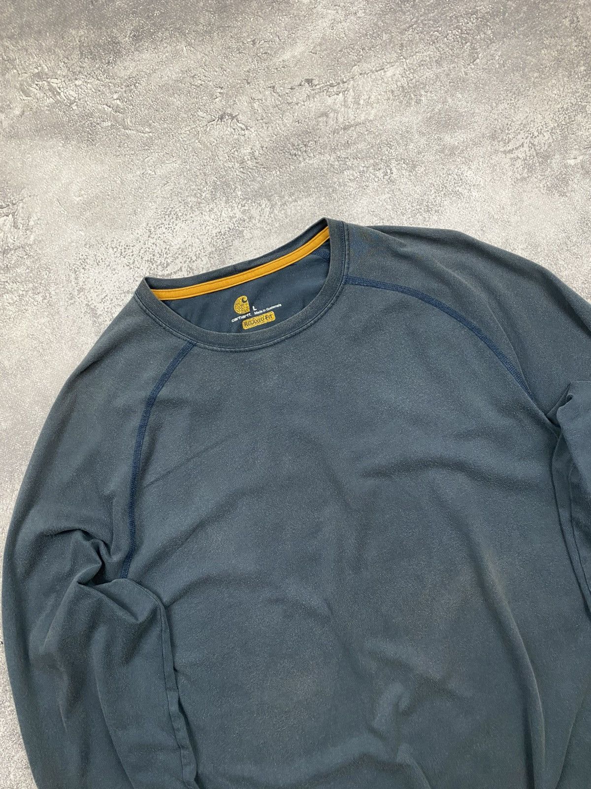 Carhartt Vintage Carhartt Longsleeve Blue Force Faded T-Shirt Tee Size US L / EU 52-54 / 3 - 4 Thumbnail