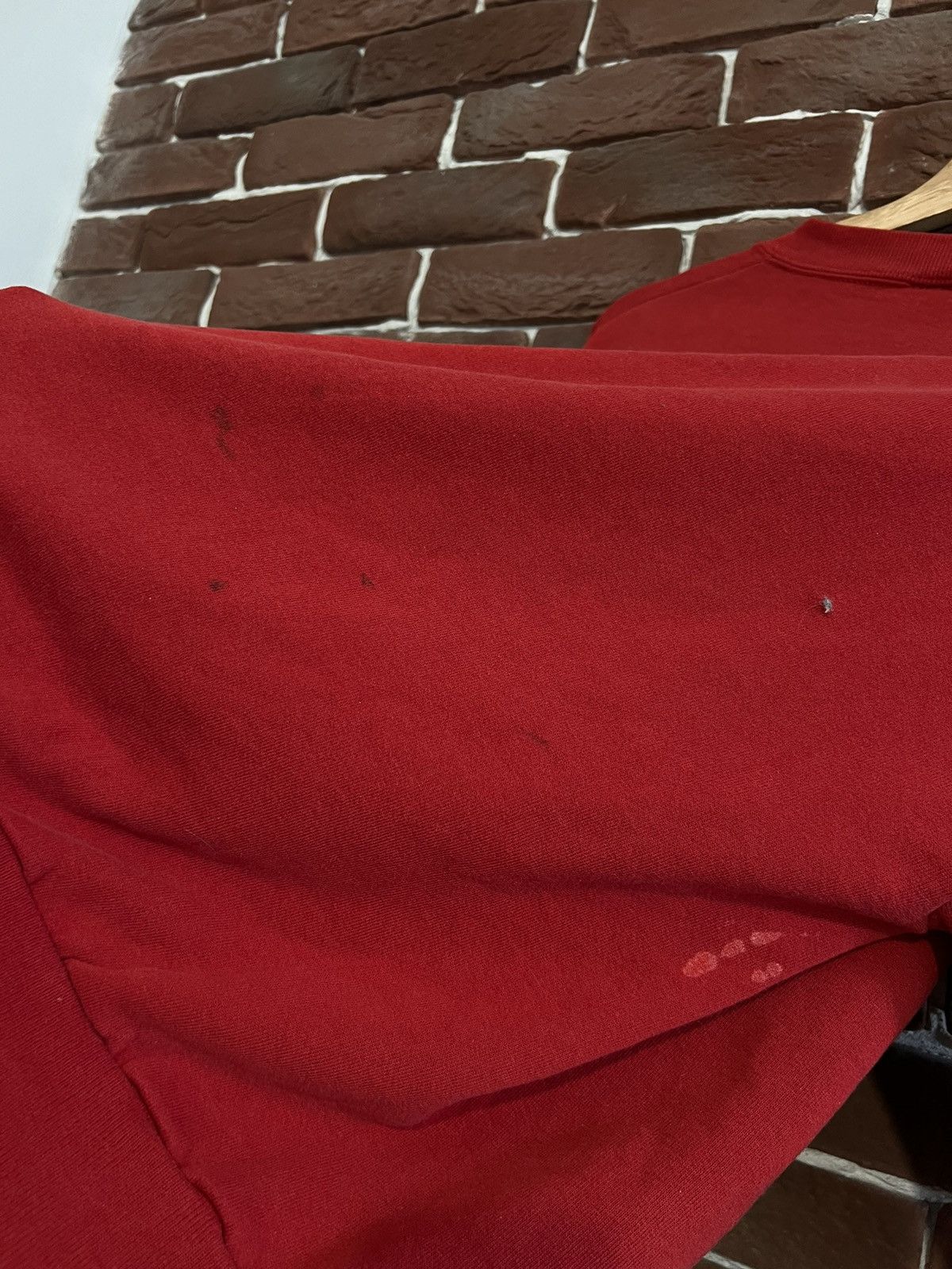 Jerzees Vintage 80s Ohio State Logo Jerzees Crewneck Red Large Hype Size US L / EU 52-54 / 3 - 5 Thumbnail