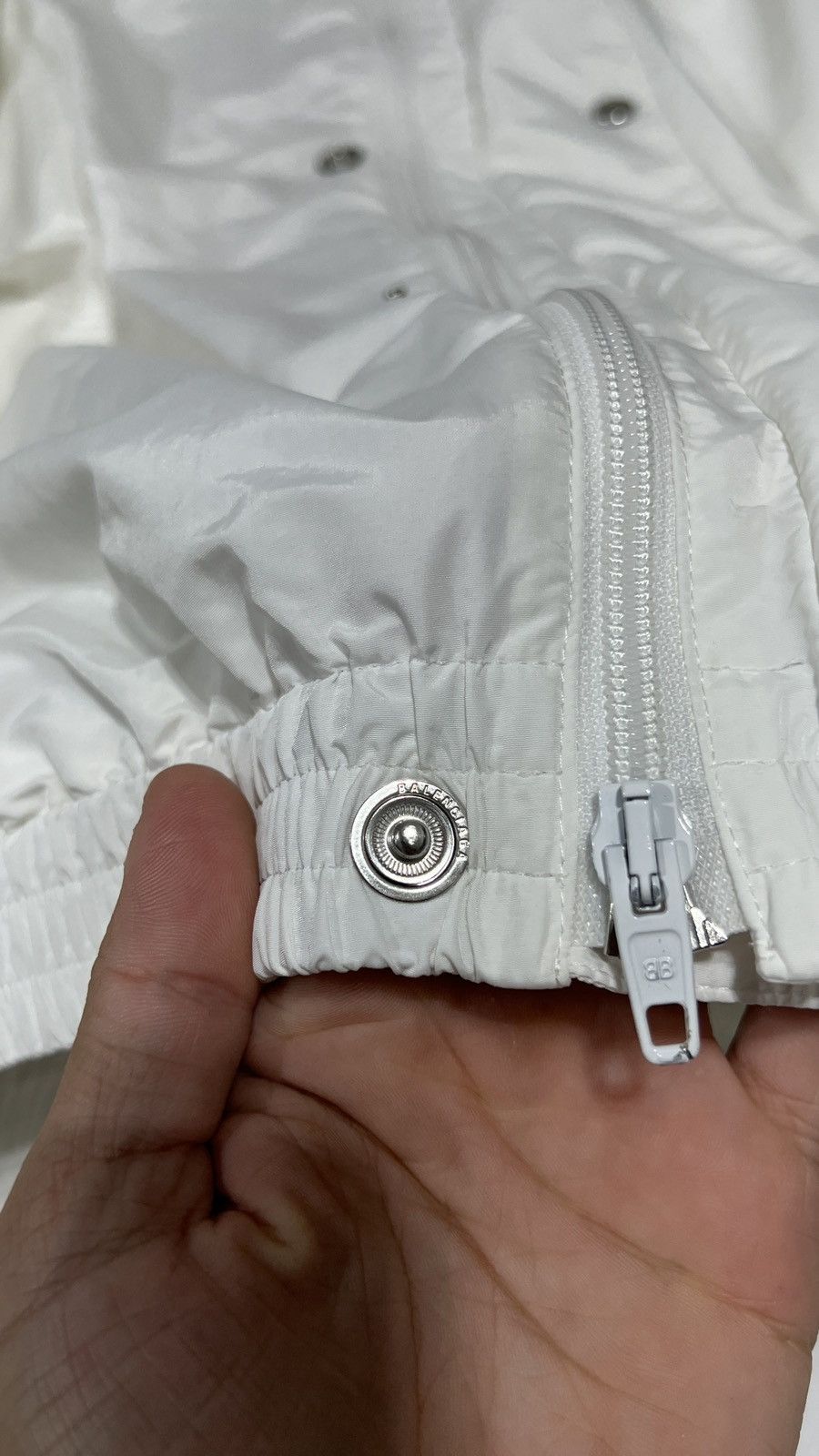Balenciaga Balenciaga White Track Jacket Side Logo Size US L / EU 52-54 / 3 - 5 Thumbnail