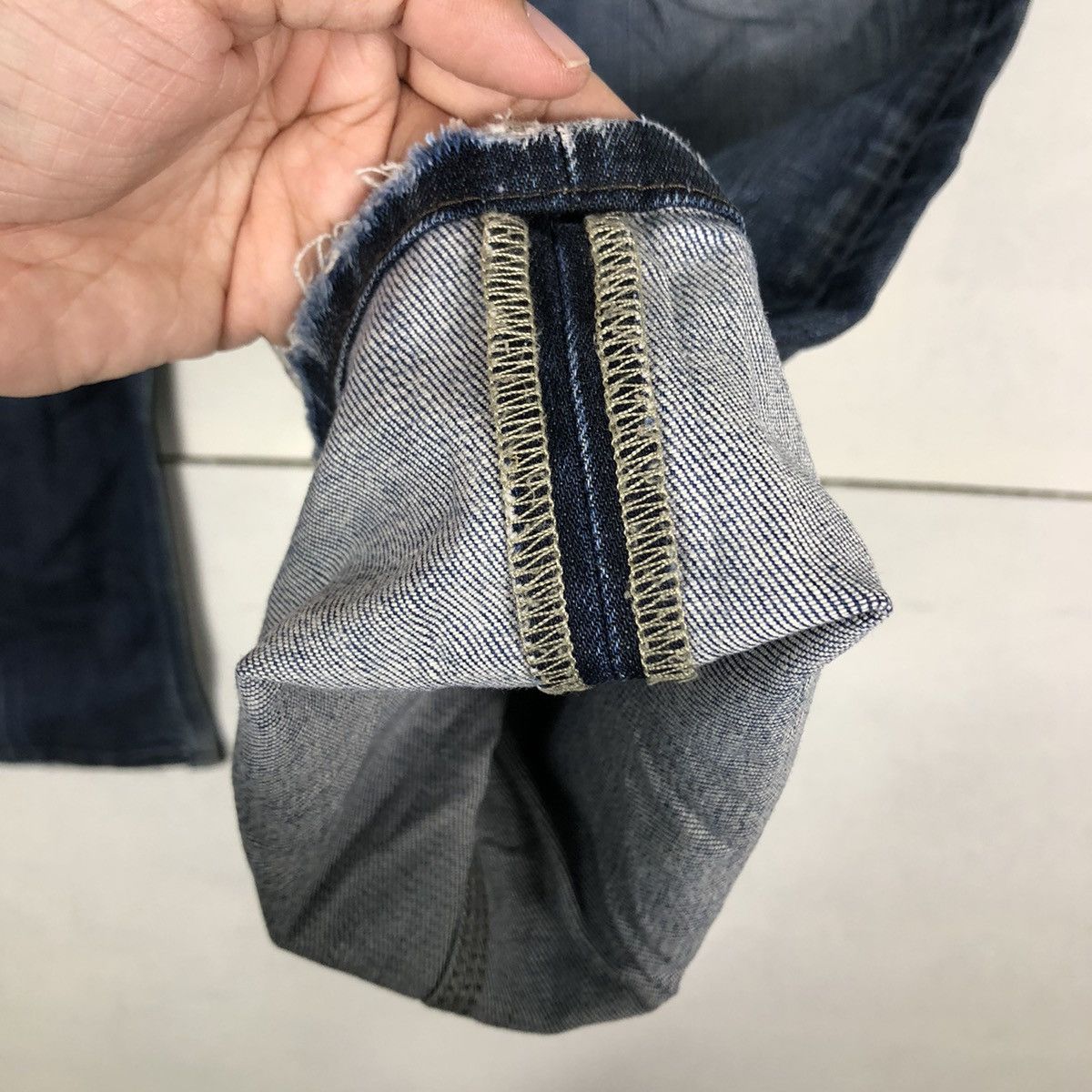 Japanese Brand 🔥Rare 90’s Vintage Distressed Denim Jeans Back Number Japan Size US 32 / EU 48 - 12 Thumbnail