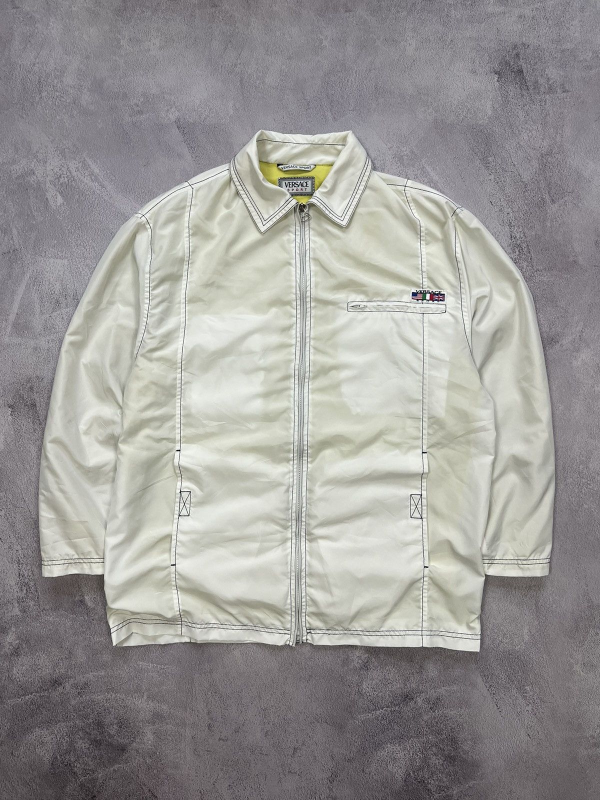 Versace Vintage Versace Sport Harington Bomber Jacket Mens XL Size US XL / EU 56 / 4 - 1 Thumbnail