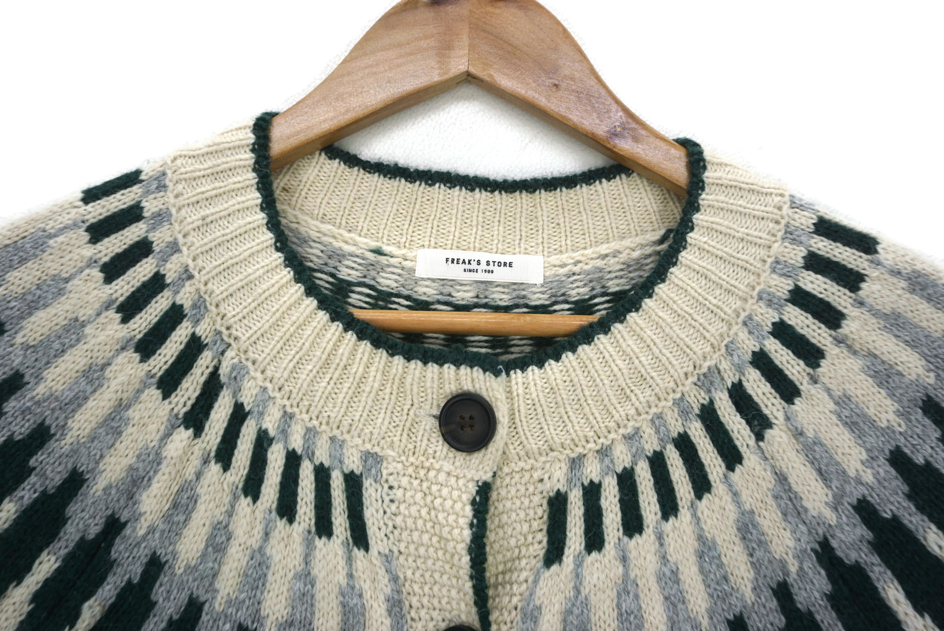 Japanese Brand Freak's Store Isle Sweater fit Size L Wool Blend Jacket Size US L / EU 52-54 / 3 - 4 Thumbnail
