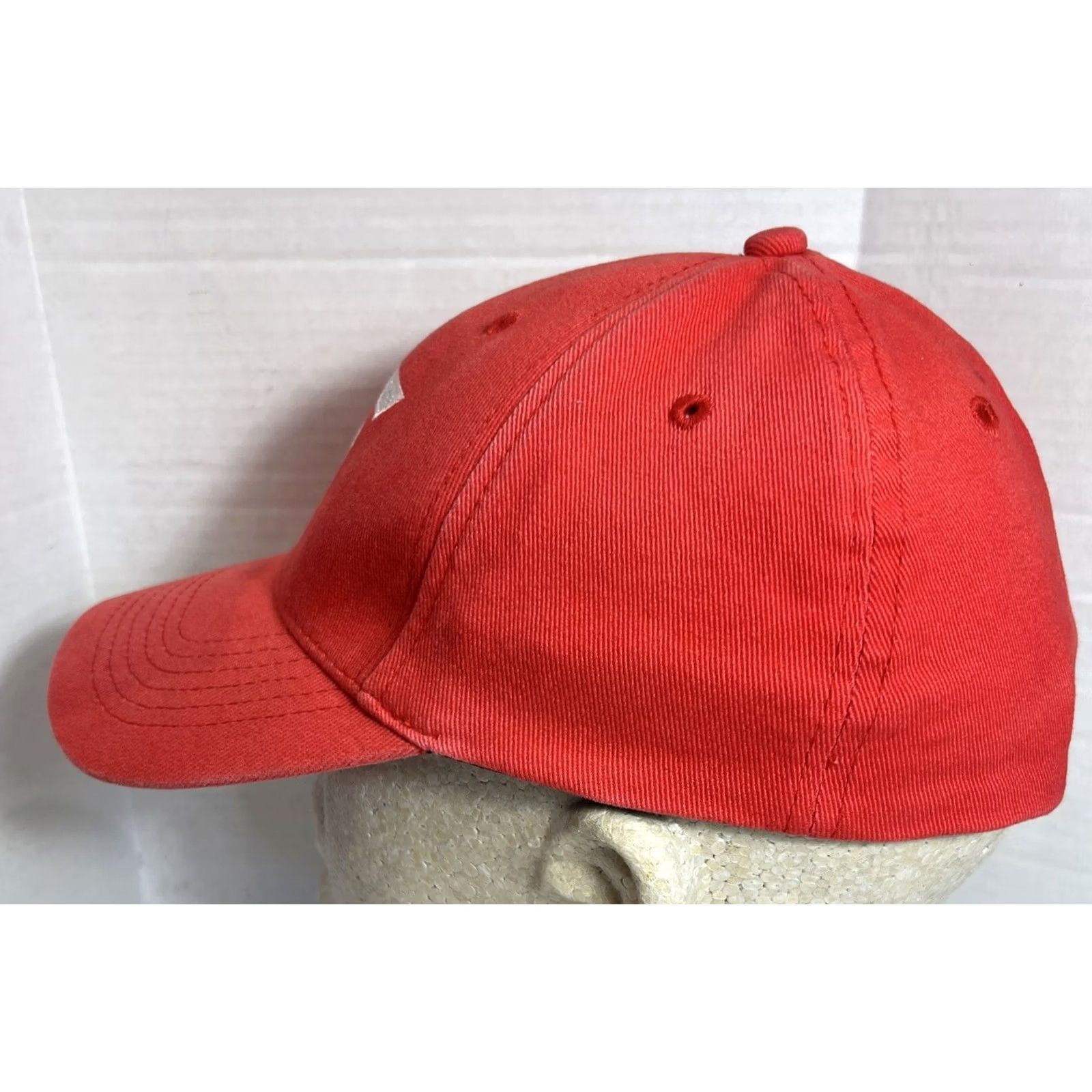 Vintage Snap-on Tools Hat Red/White Flex Stretch Fit Embroidered Men Baseball Cap One Size Cotton Polyester Red Automotive Cap Mens Size ONE SIZE - 4 Thumbnail