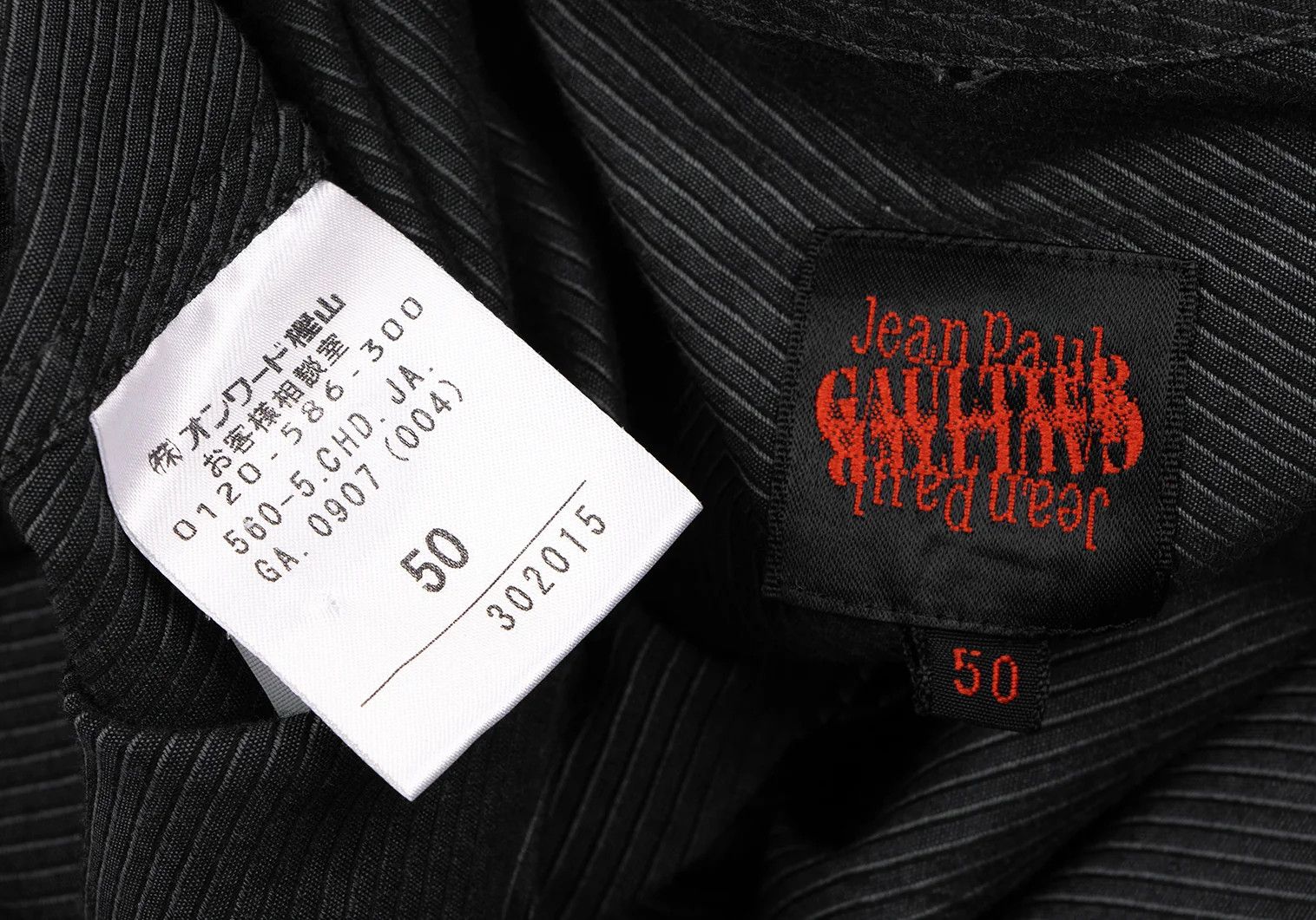 Jean Paul Gaultier Charcoal Pinstripe Shirt Size 50 in Good Condition Size US M / EU 48-50 / 2 - 17 Thumbnail
