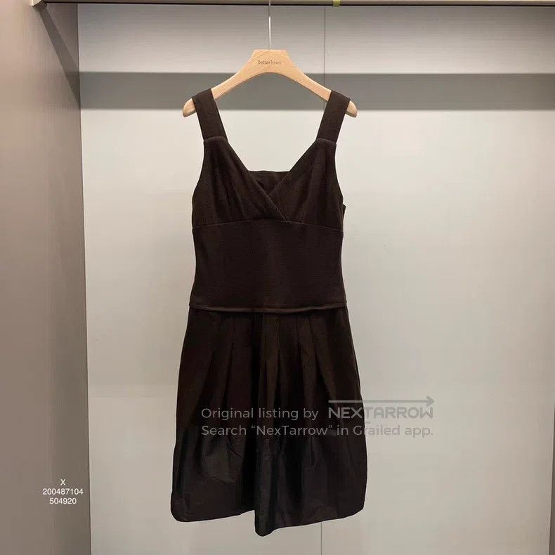 Brunello Cucinelli Dark Brown Wool Dress