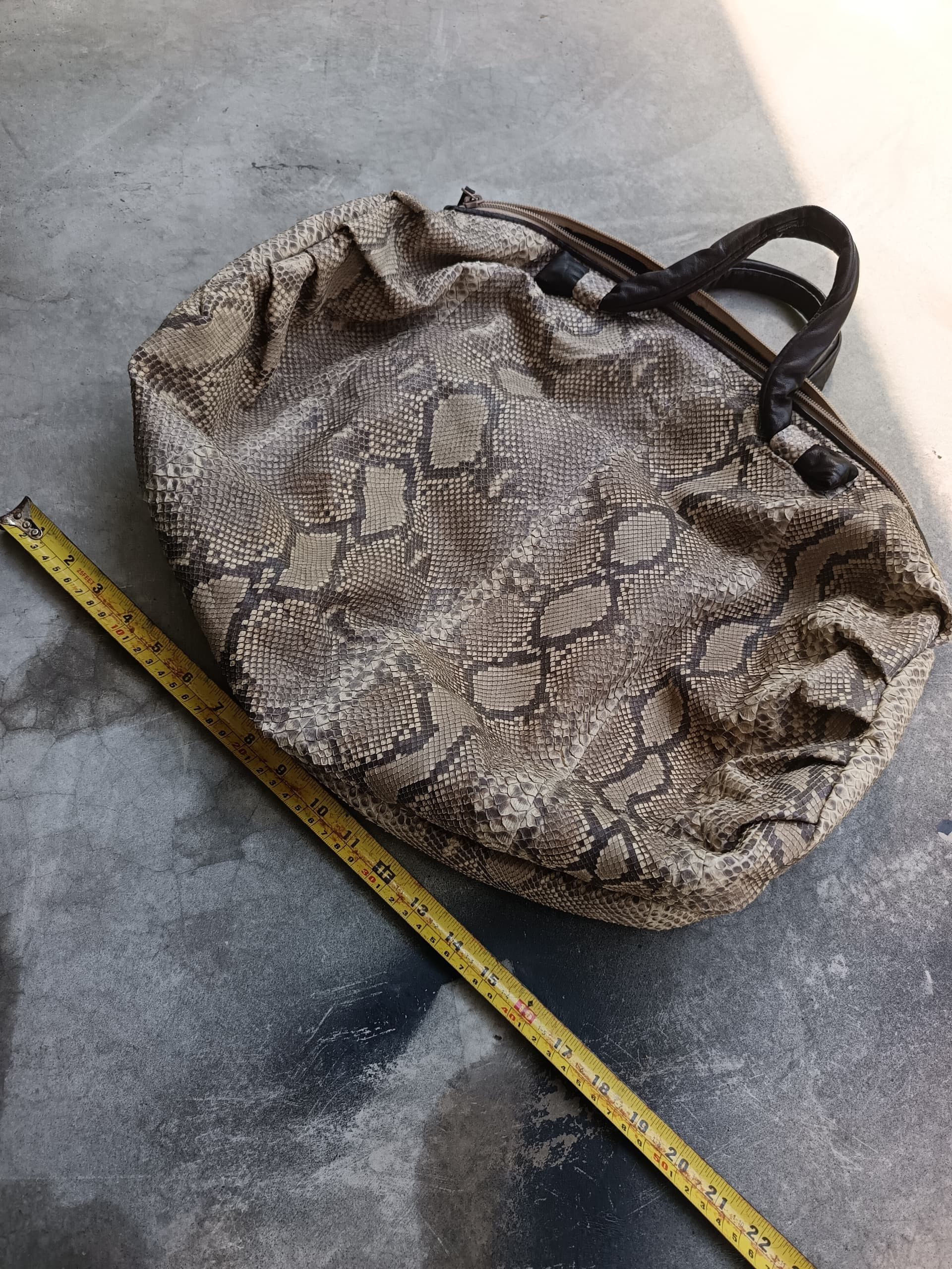 Japanese Brand Snake skin python vtg unknown Japan duffle bag Size ONE SIZE - 9 Thumbnail
